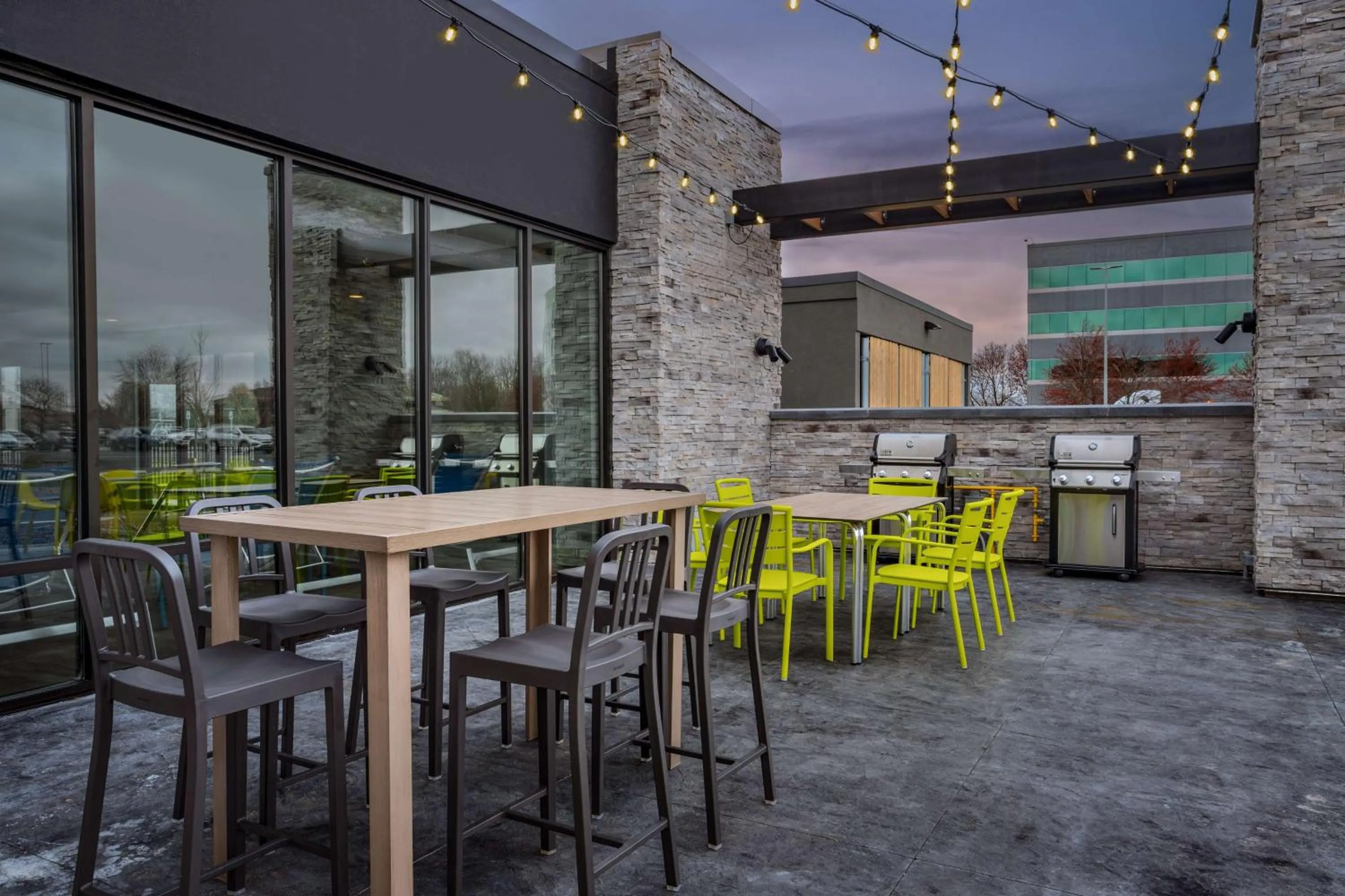 Patio in Home2 Suites By Hilton Indianapolis North At Intech Park