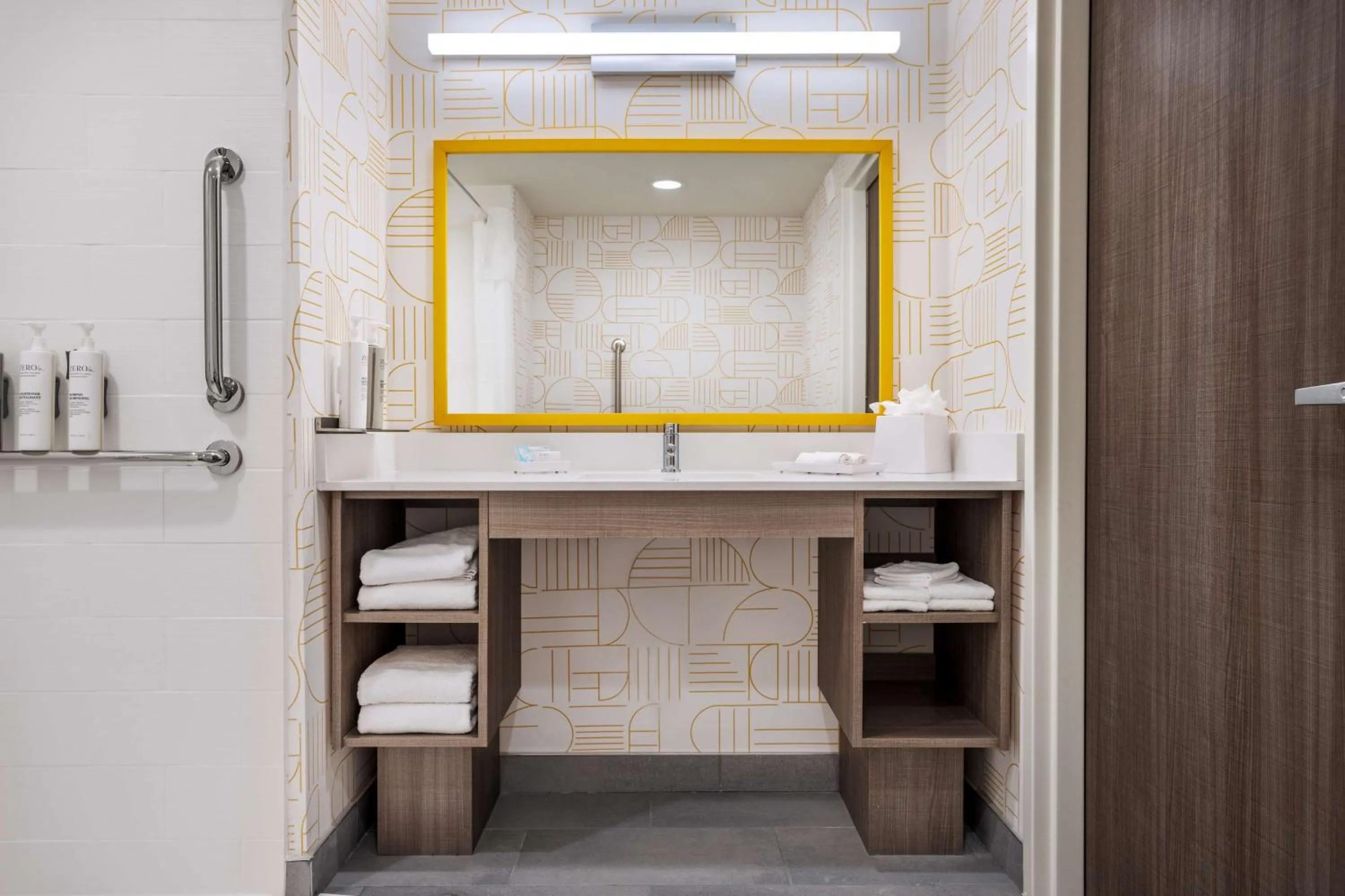 Bathroom in Home2 Suites By Hilton Indianapolis North At Intech Park