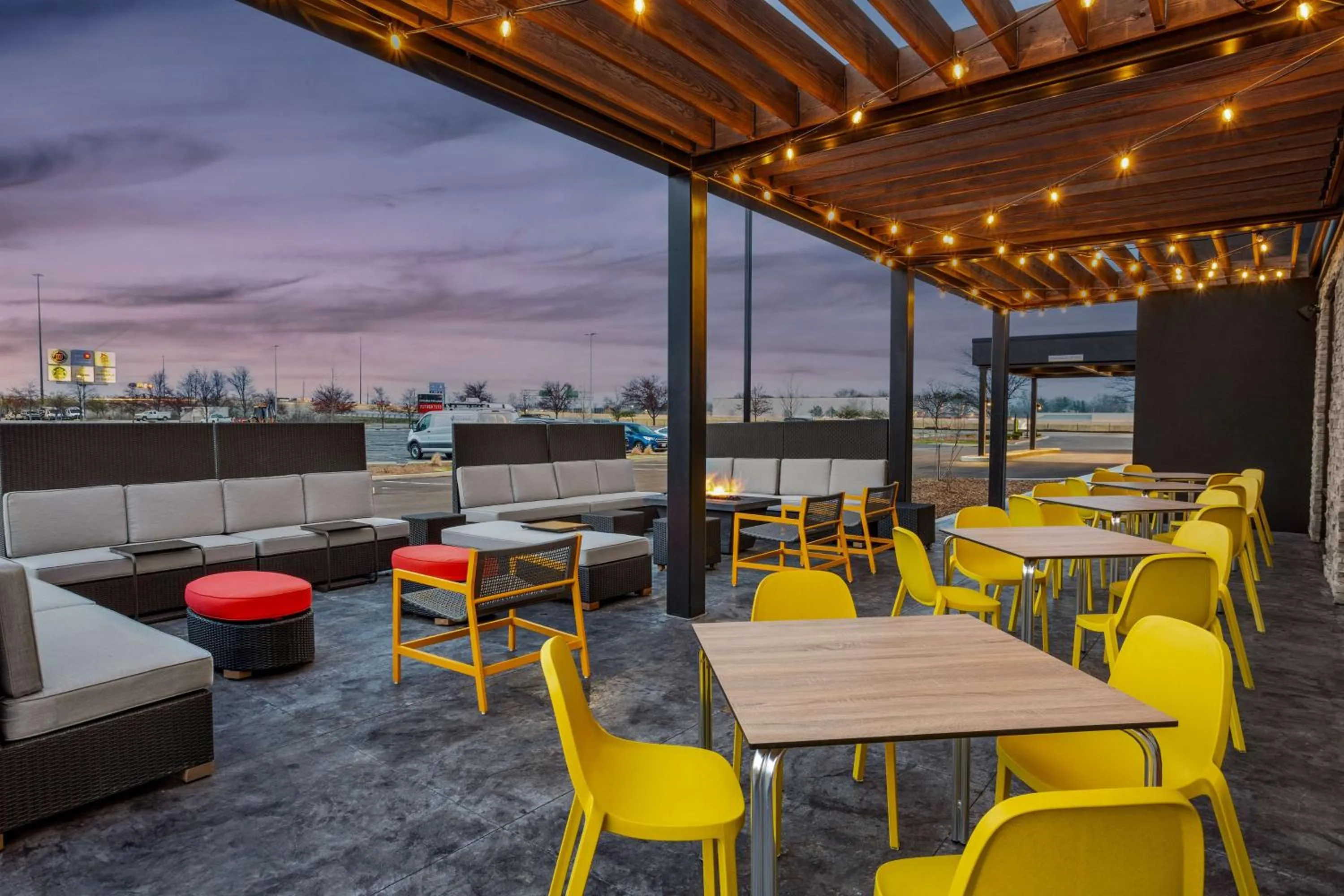 Patio in Home2 Suites By Hilton Indianapolis North At Intech Park