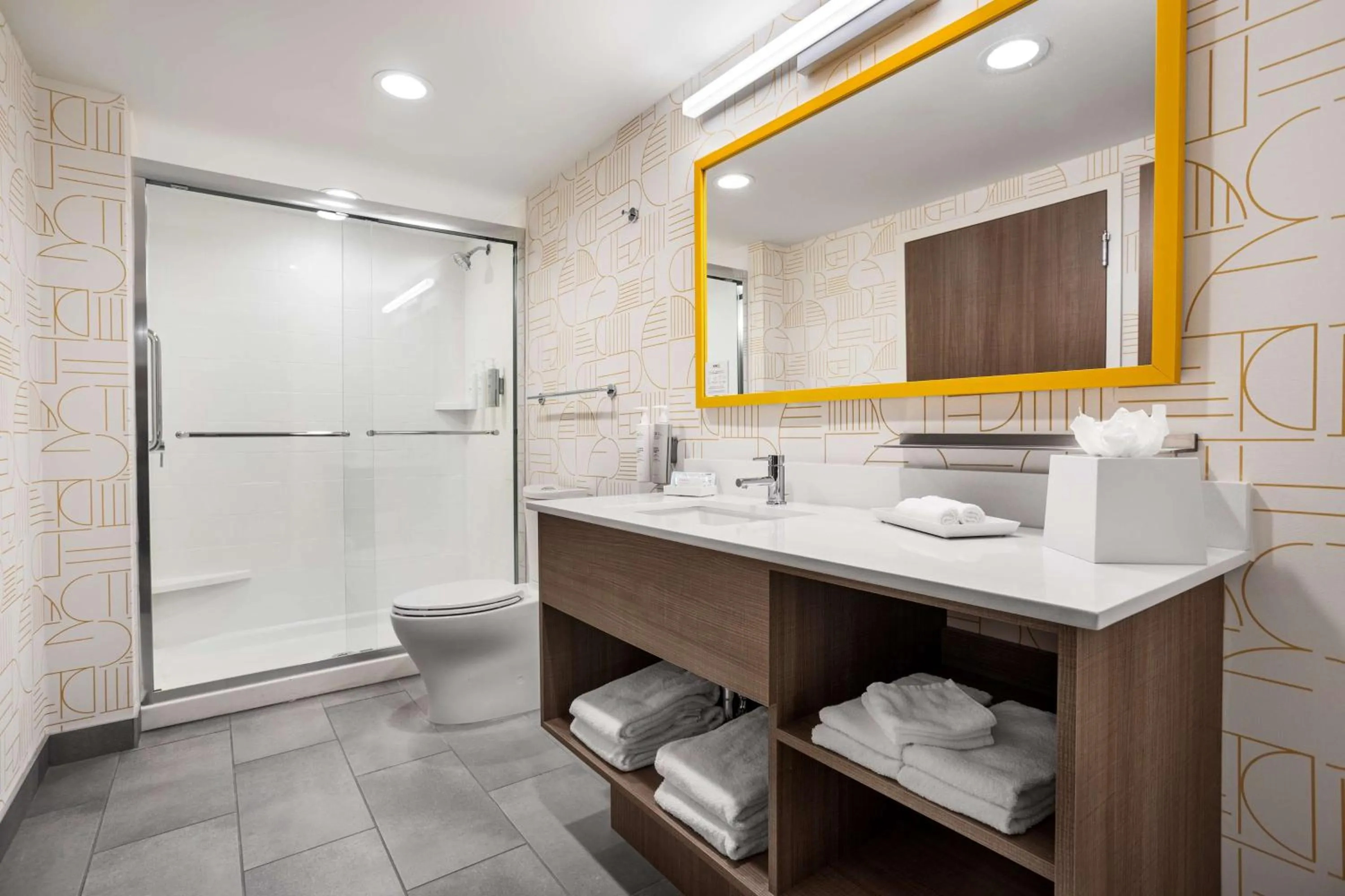 Bathroom in Home2 Suites By Hilton Indianapolis North At Intech Park