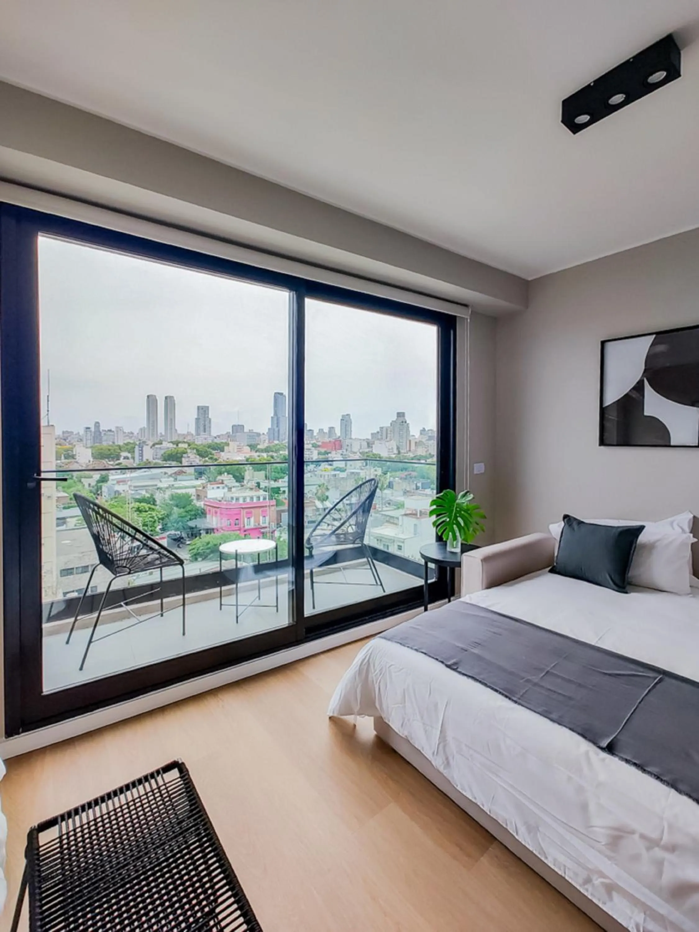 Balcony/Terrace, Bed in Milenia Soho by iPPA