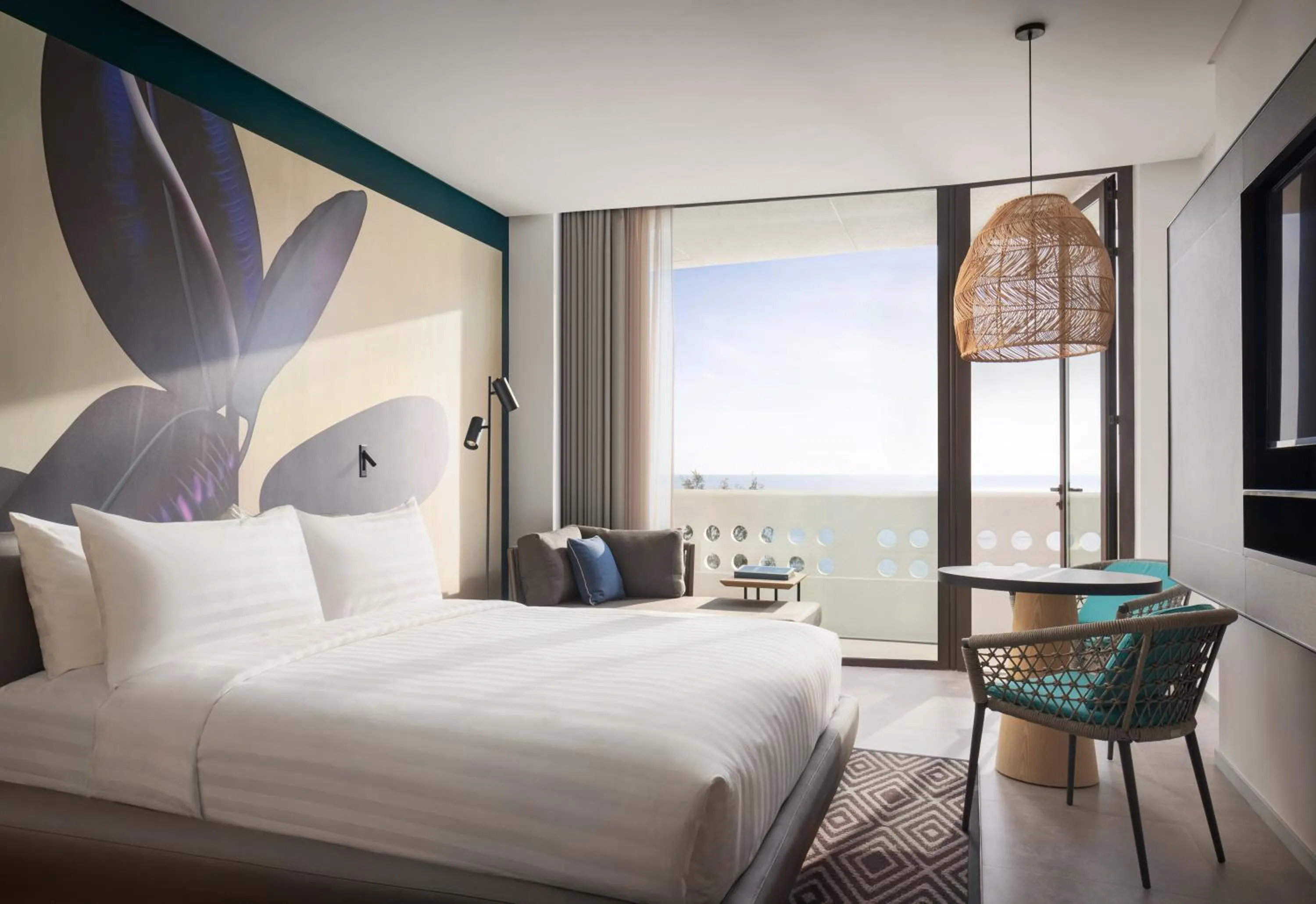 Balcony/Terrace, Bed in Novotel Sihanoukville Holiday Resort