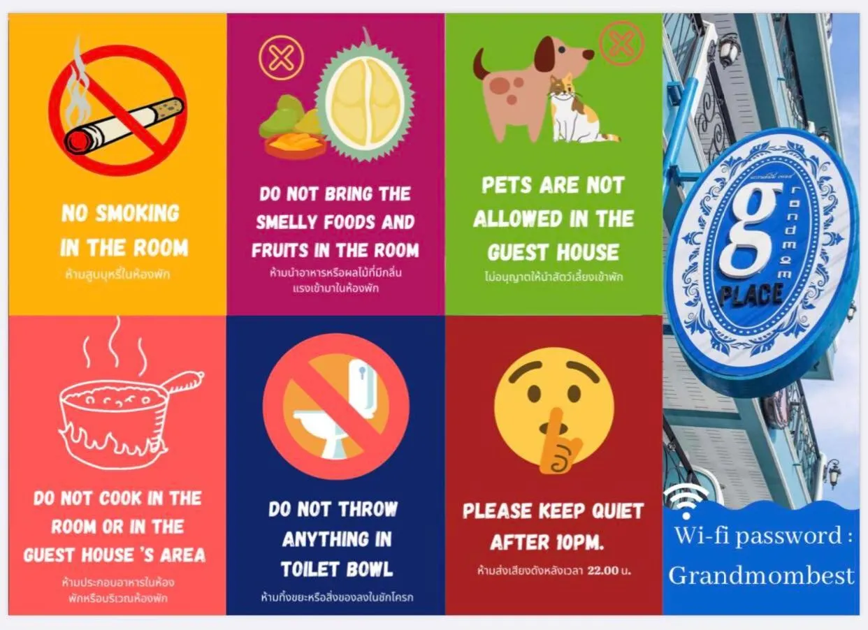 Text overlay in Grandmom Place