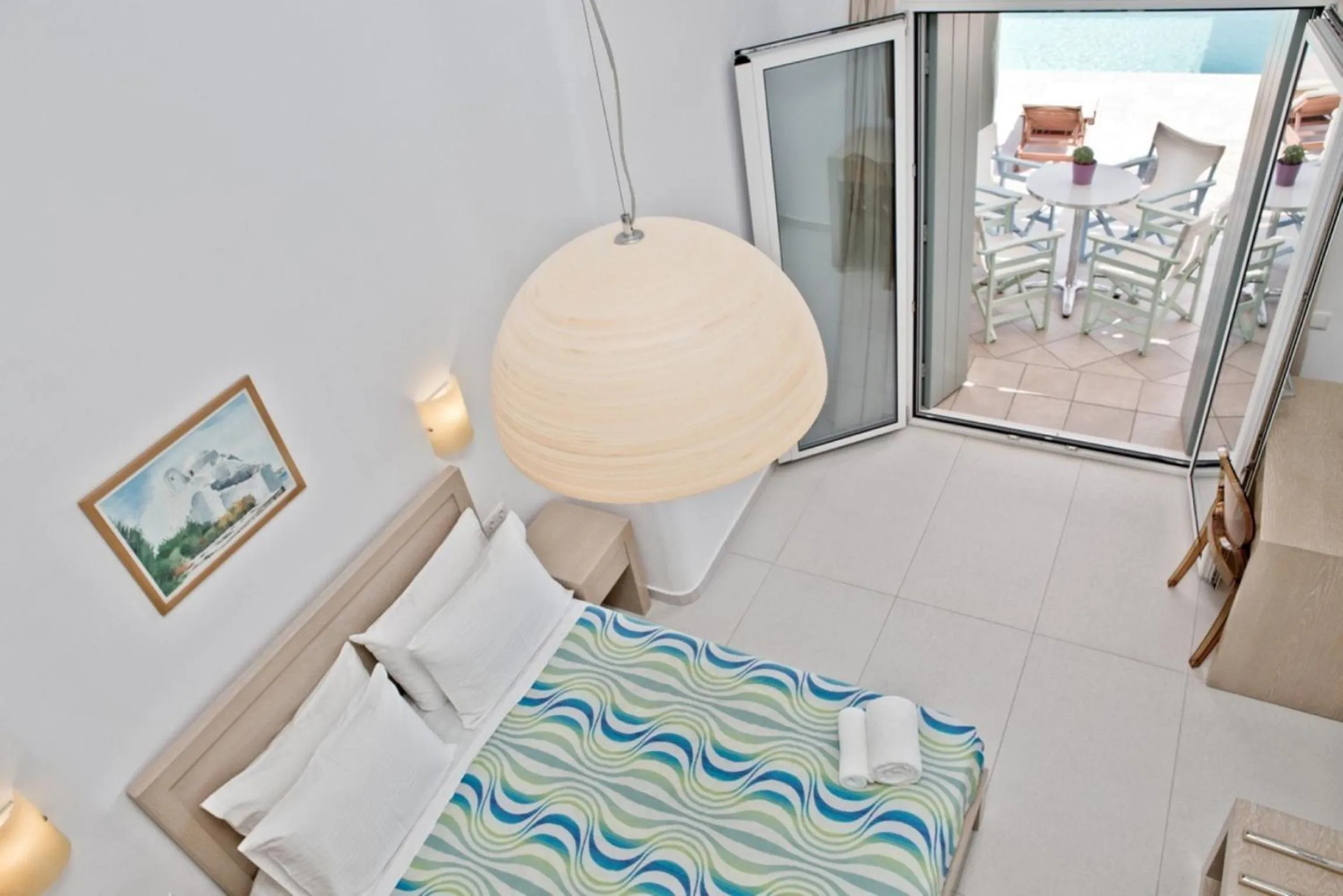 Bed in Niriides Homes & Villas