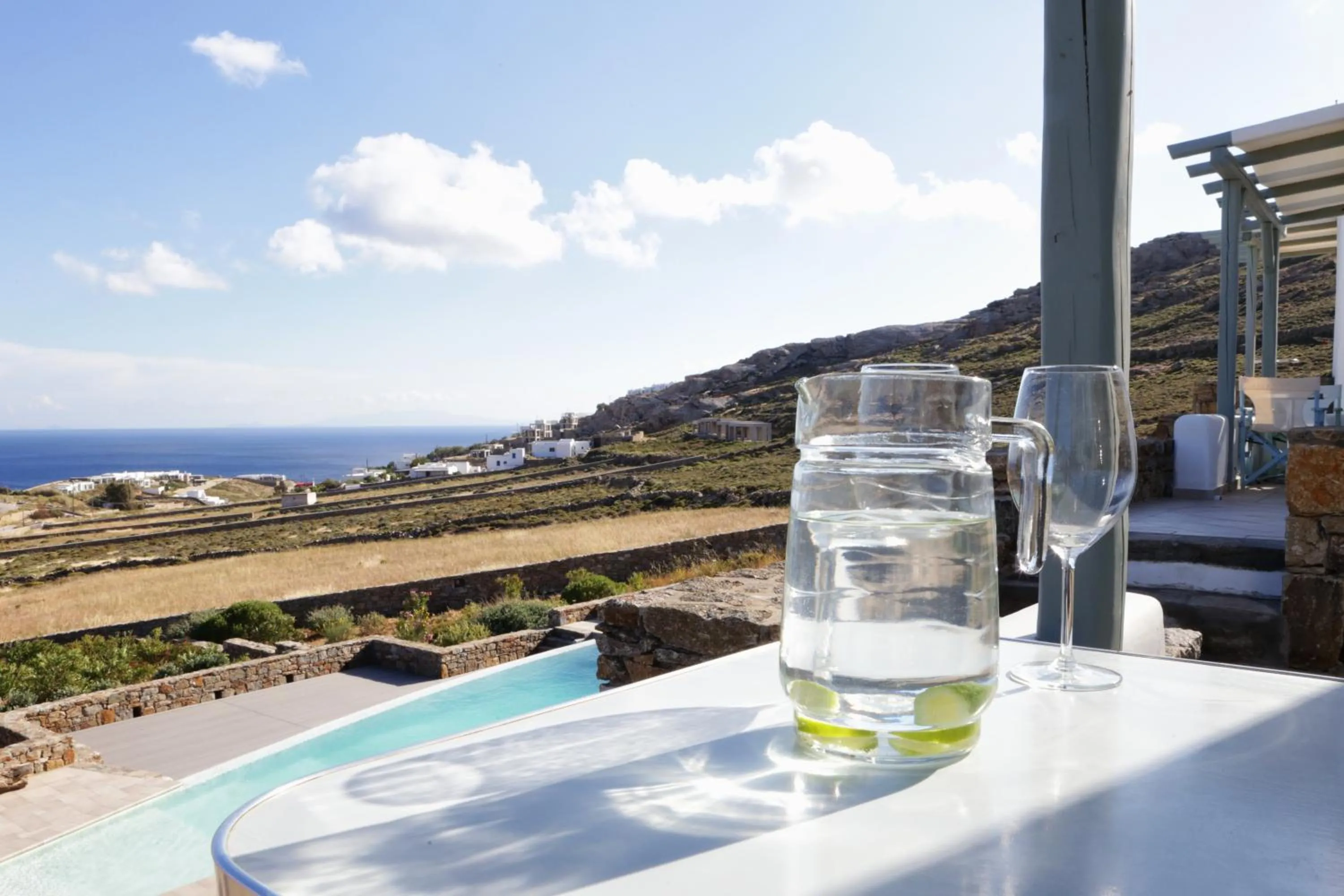 Sea view in Niriides Homes & Villas
