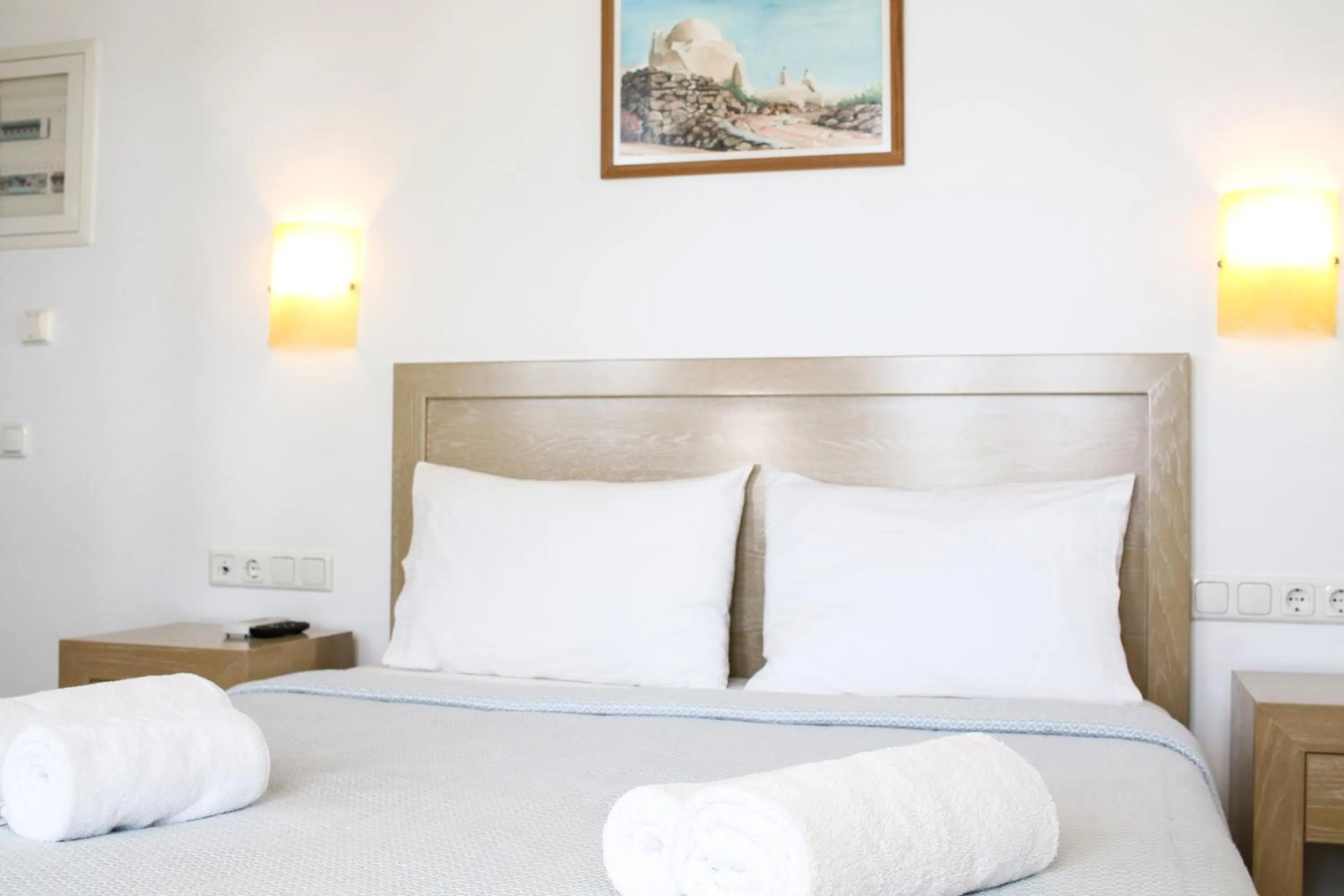 Bedroom, Bed in Niriides Homes & Villas