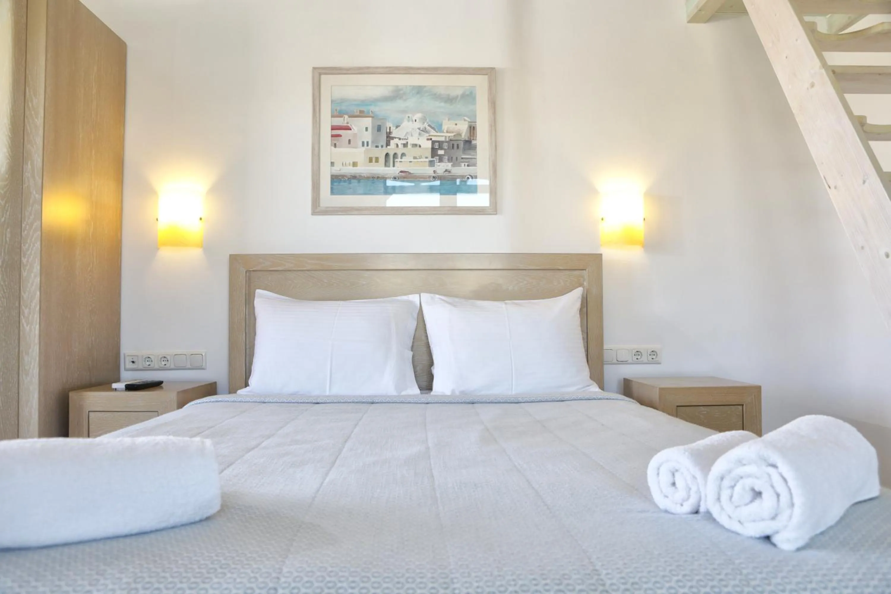 Bed in Niriides Homes & Villas