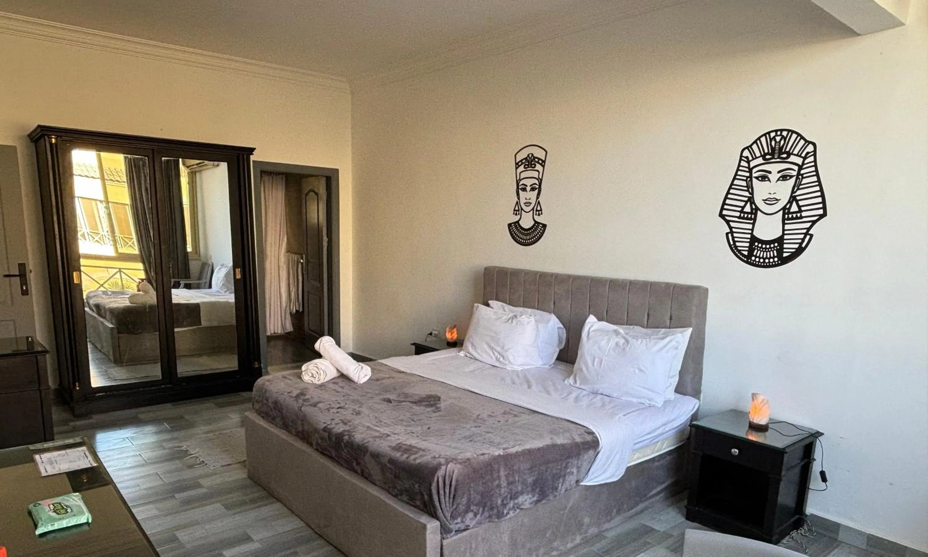 Bed in K Boutique Hotel MedSpa-Pyramids & Grand Egyptian Museum