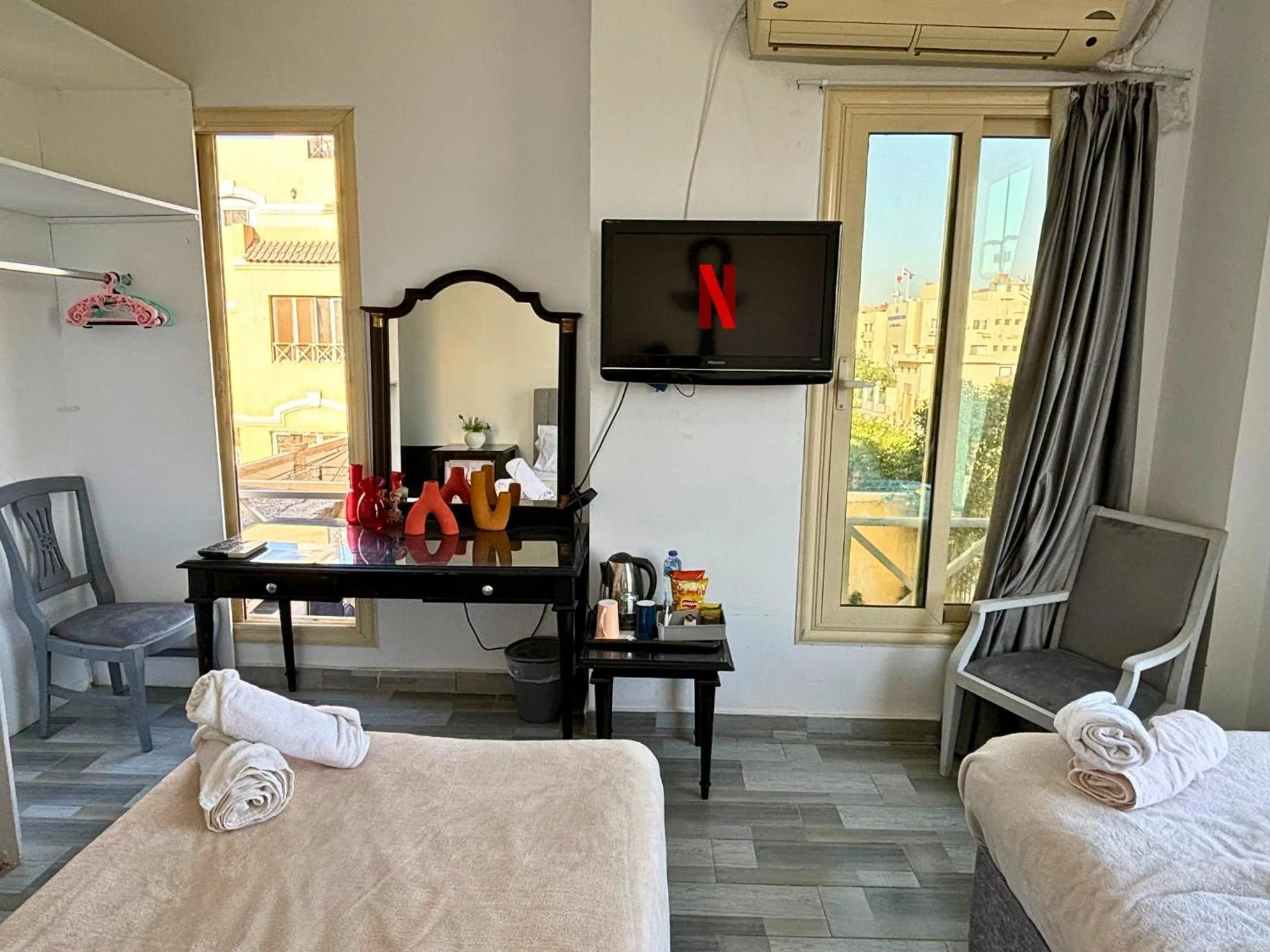 Bed in K Boutique Hotel MedSpa-Pyramids & Grand Egyptian Museum