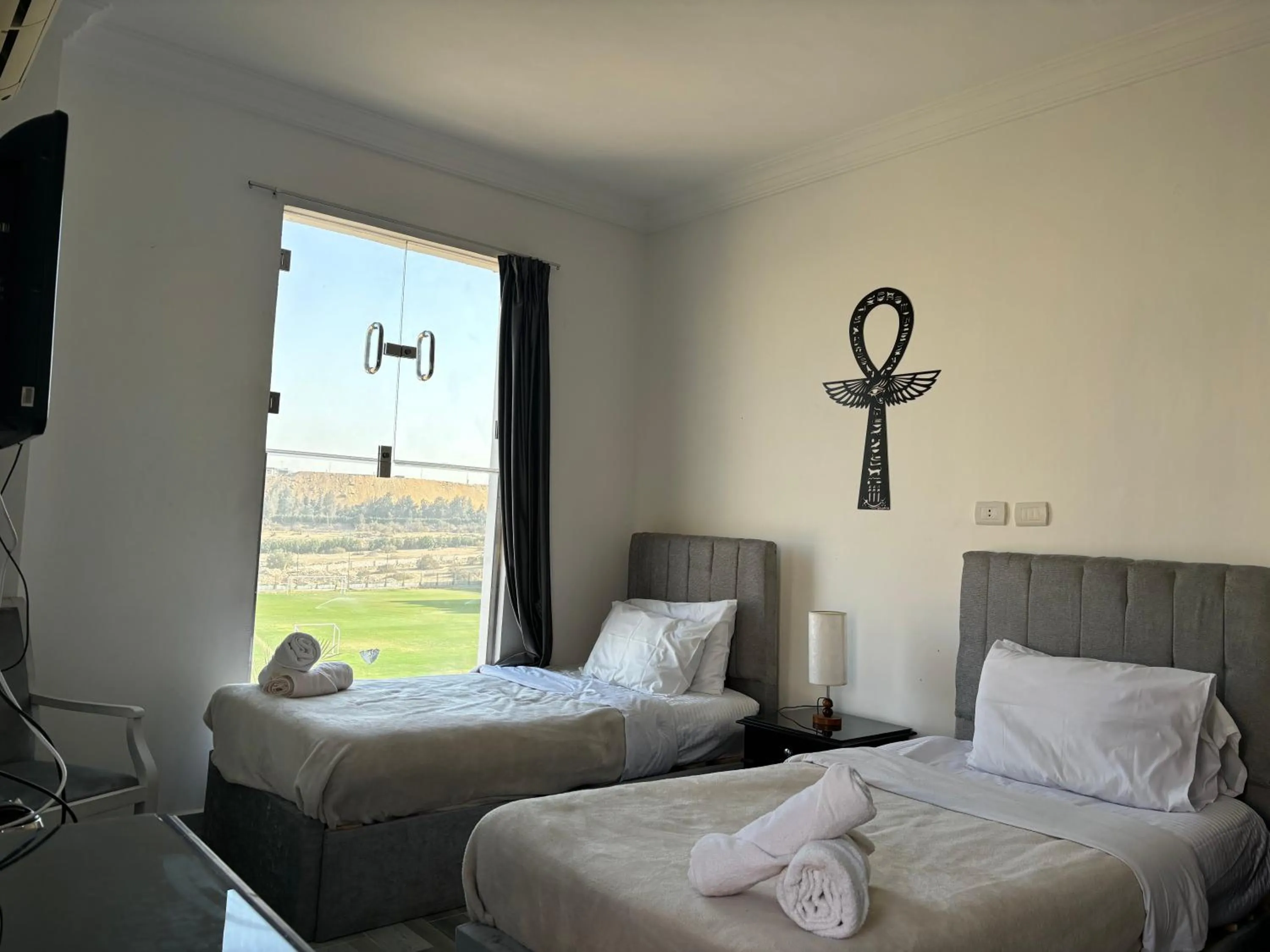 Bed in K Boutique Hotel MedSpa-Pyramids & Grand Egyptian Museum