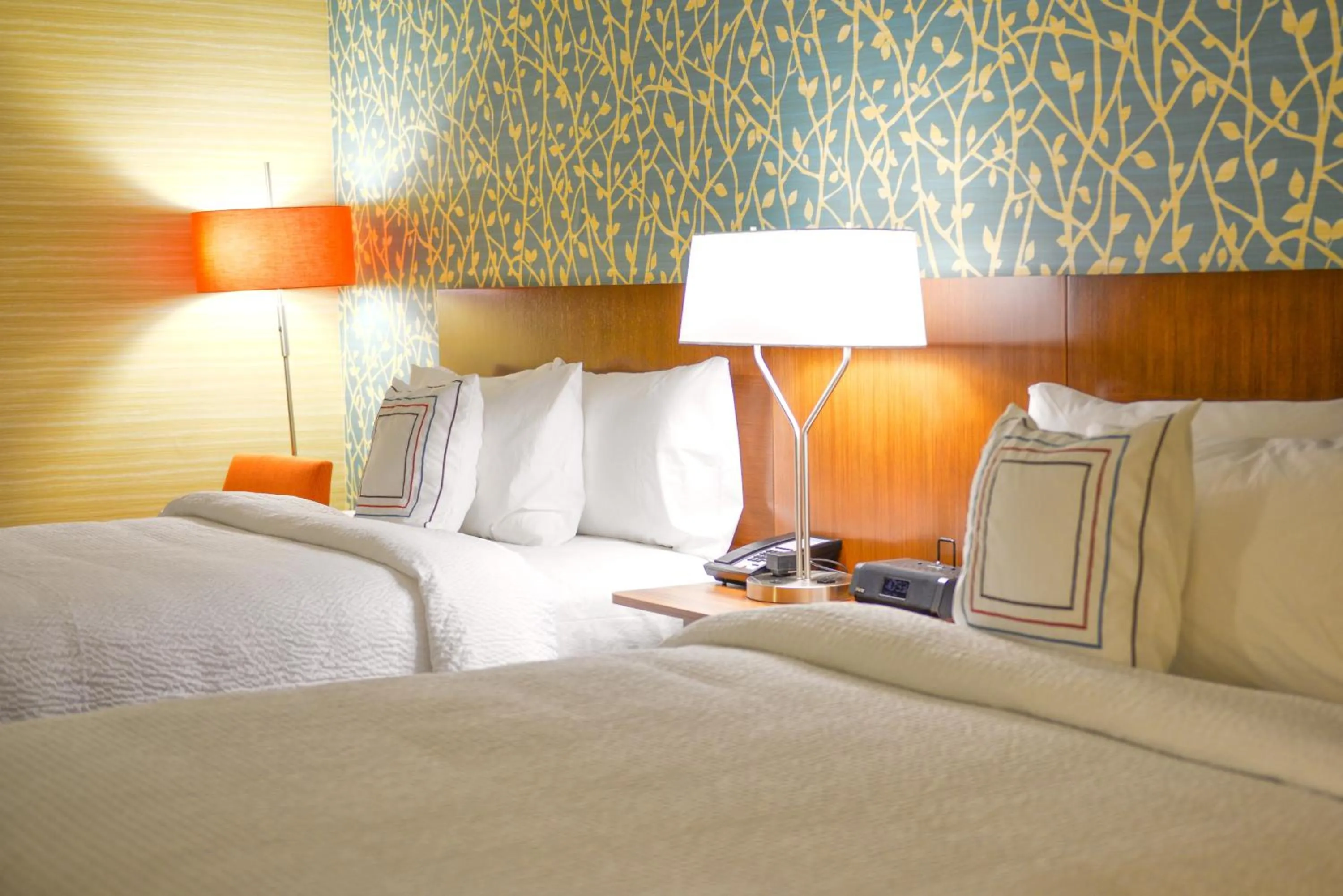 Bed in Fairfield Inn and Suites Canton South