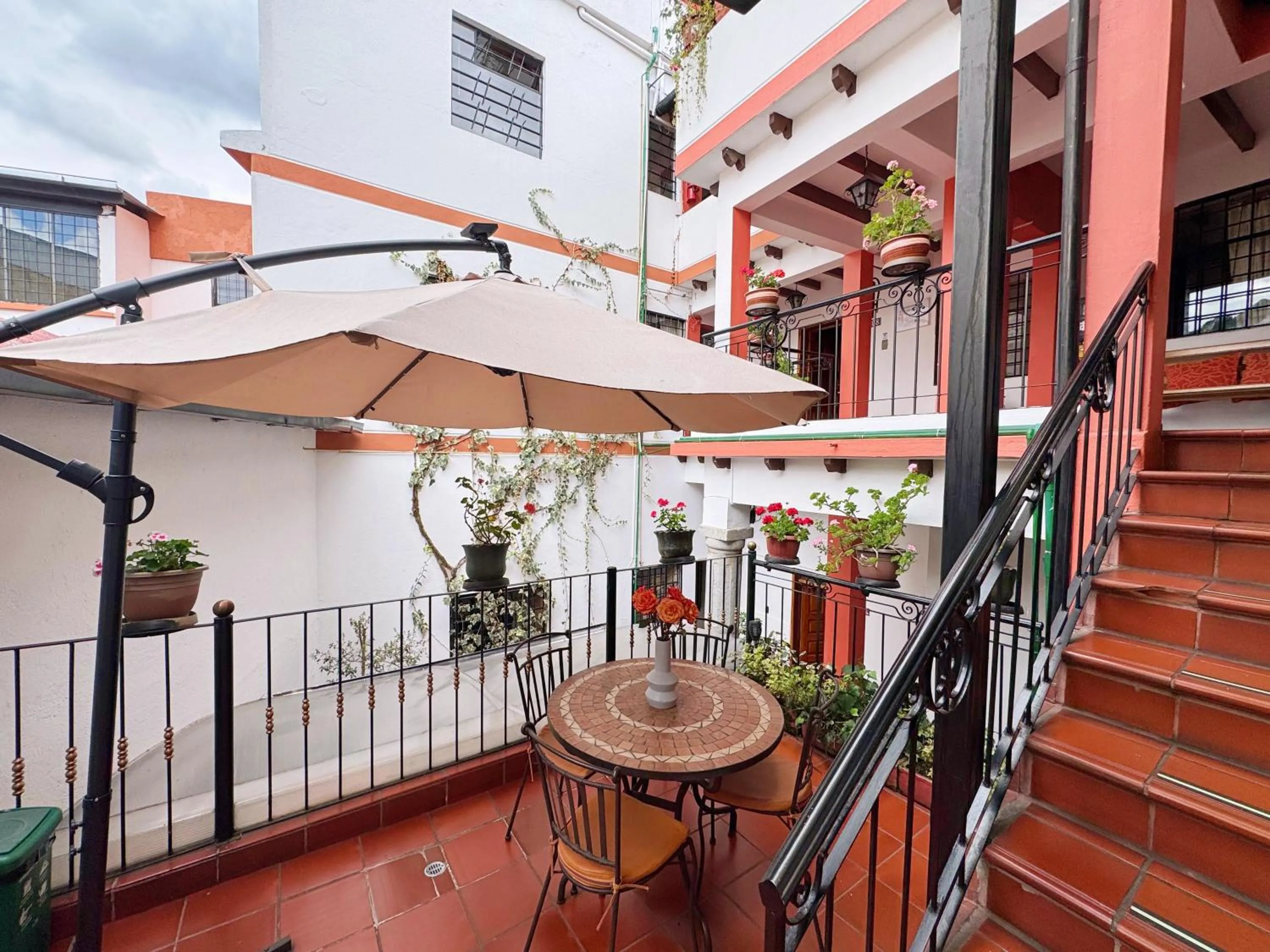 Patio in Rincón Familiar Hostel Boutique