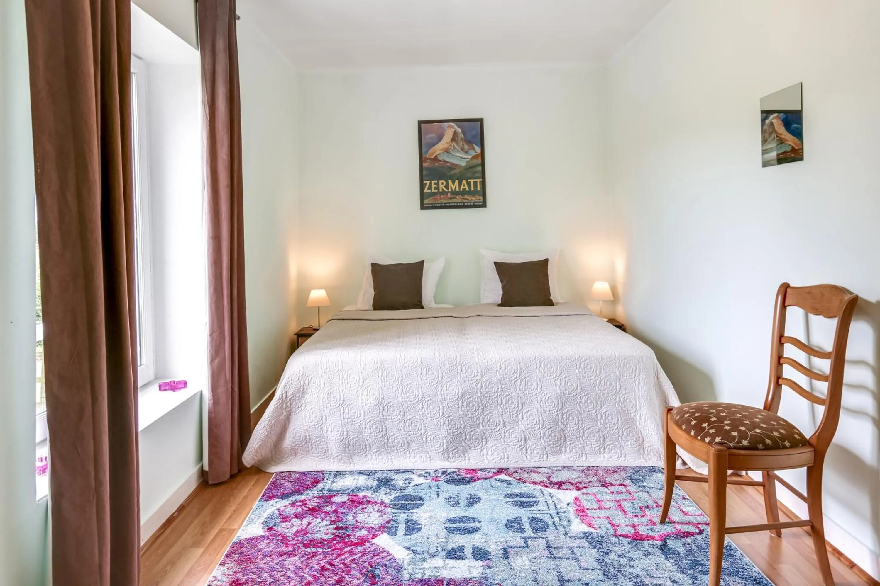 Bedroom, Bed in Château Turgot Gîtes