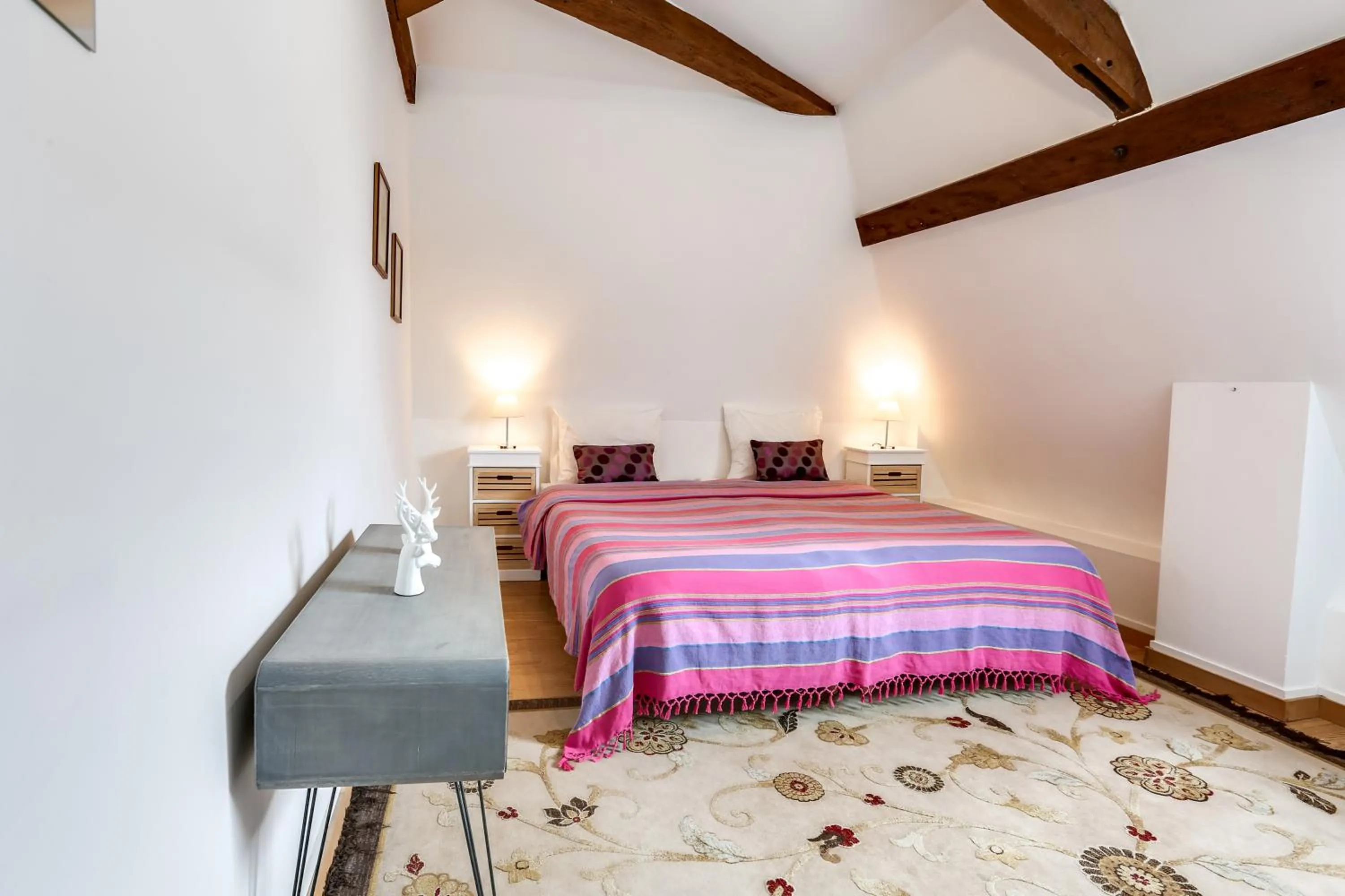 Bedroom, Bed in Château Turgot Gîtes