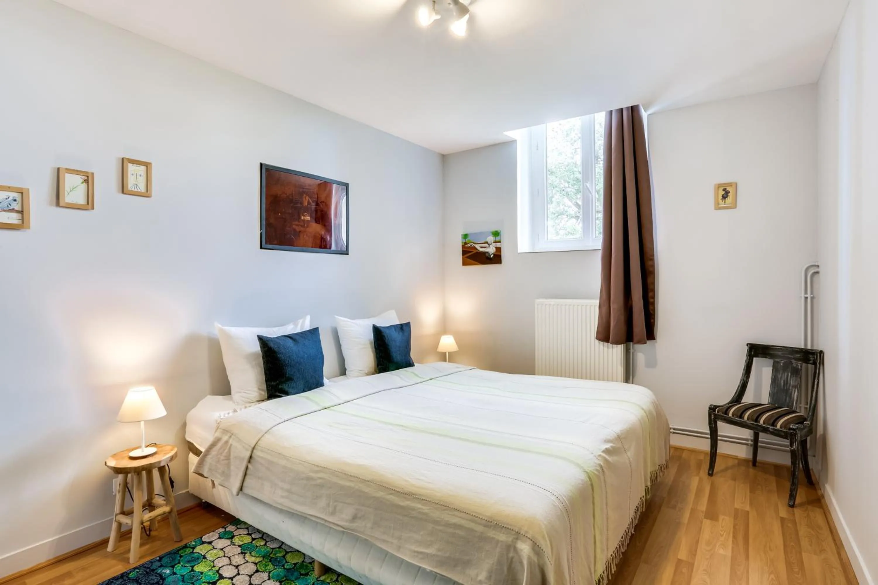 Bedroom, Bed in Château Turgot Gîtes