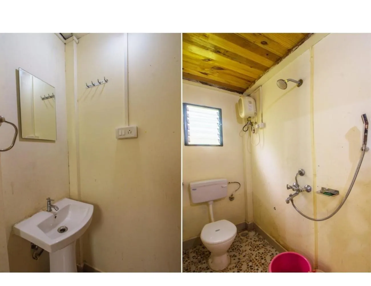 Bathroom in Mermaid Resort, Arambol, Goa