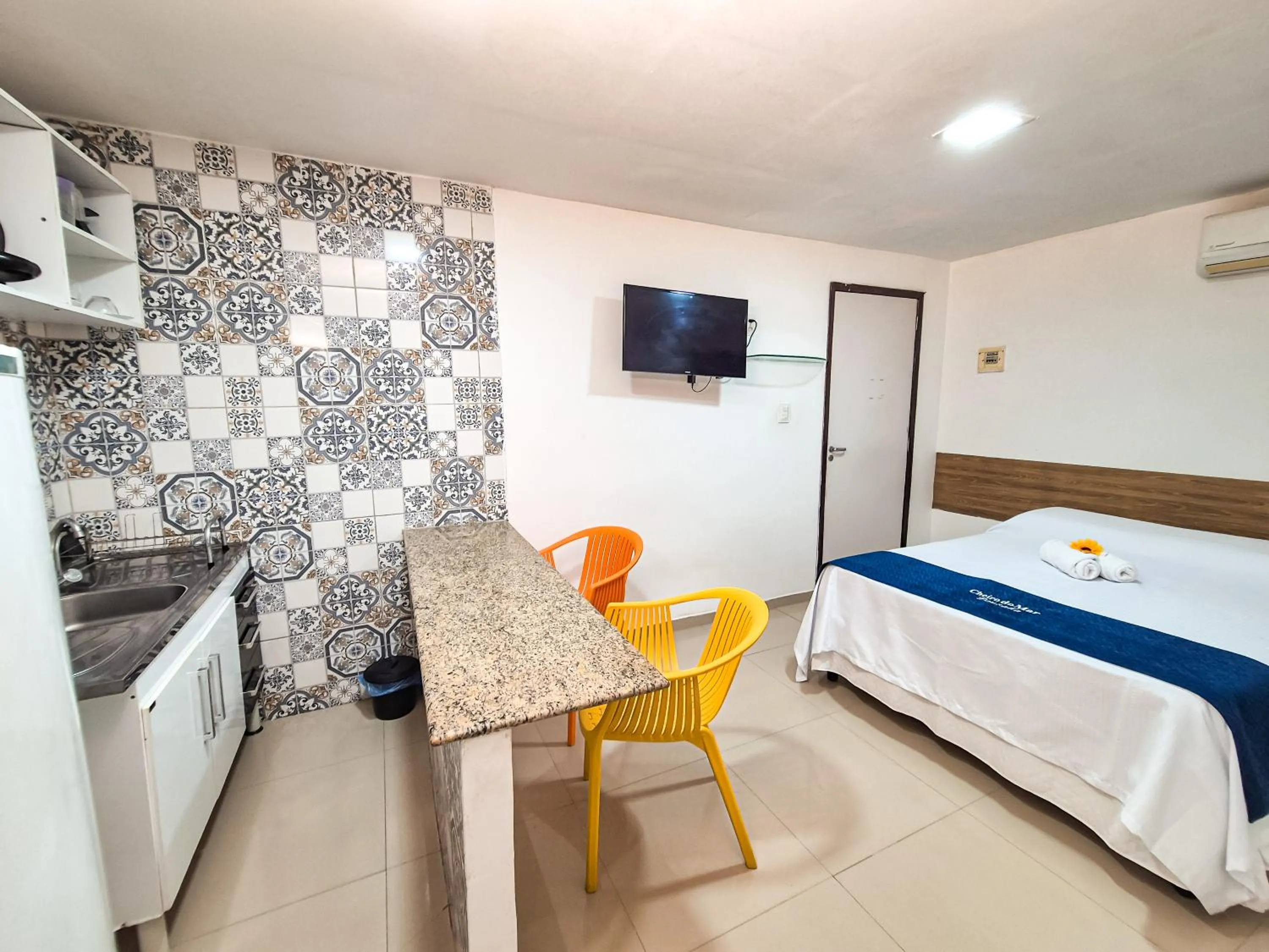 Bed in Pousada Cheiro do Mar