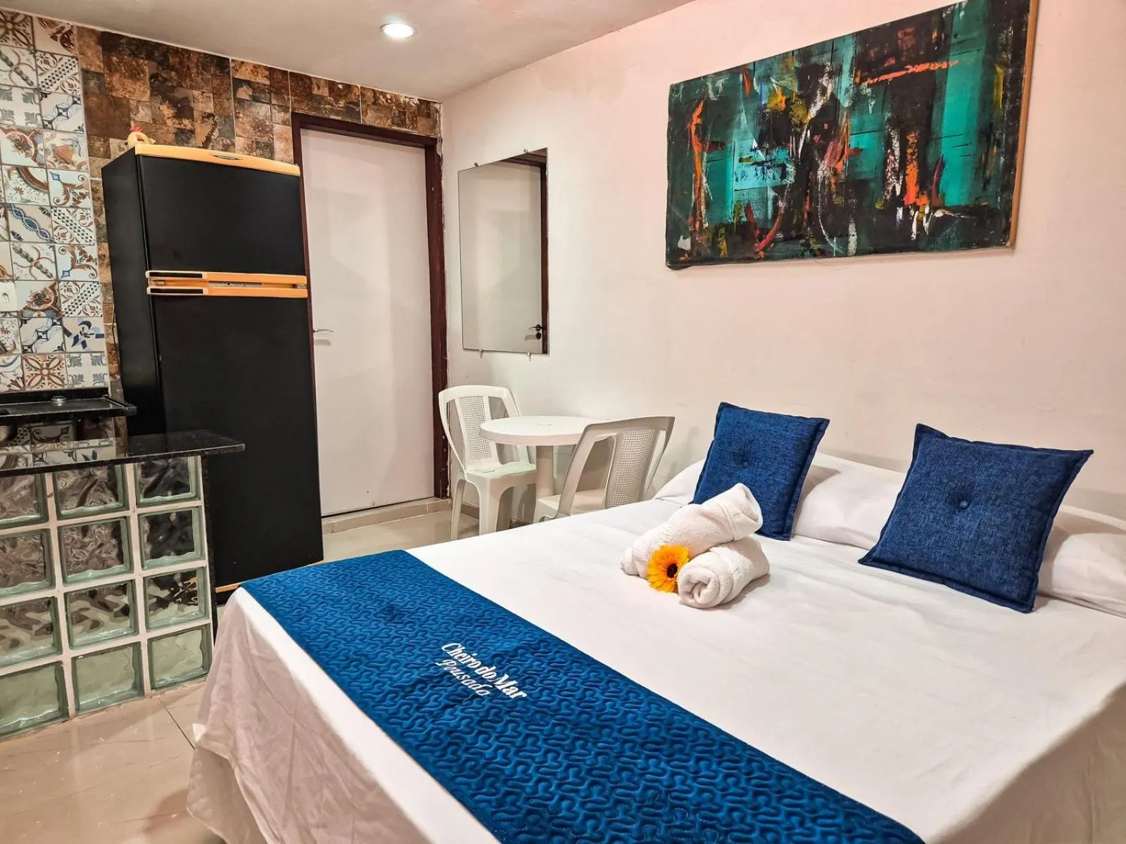 Bed in Pousada Cheiro do Mar