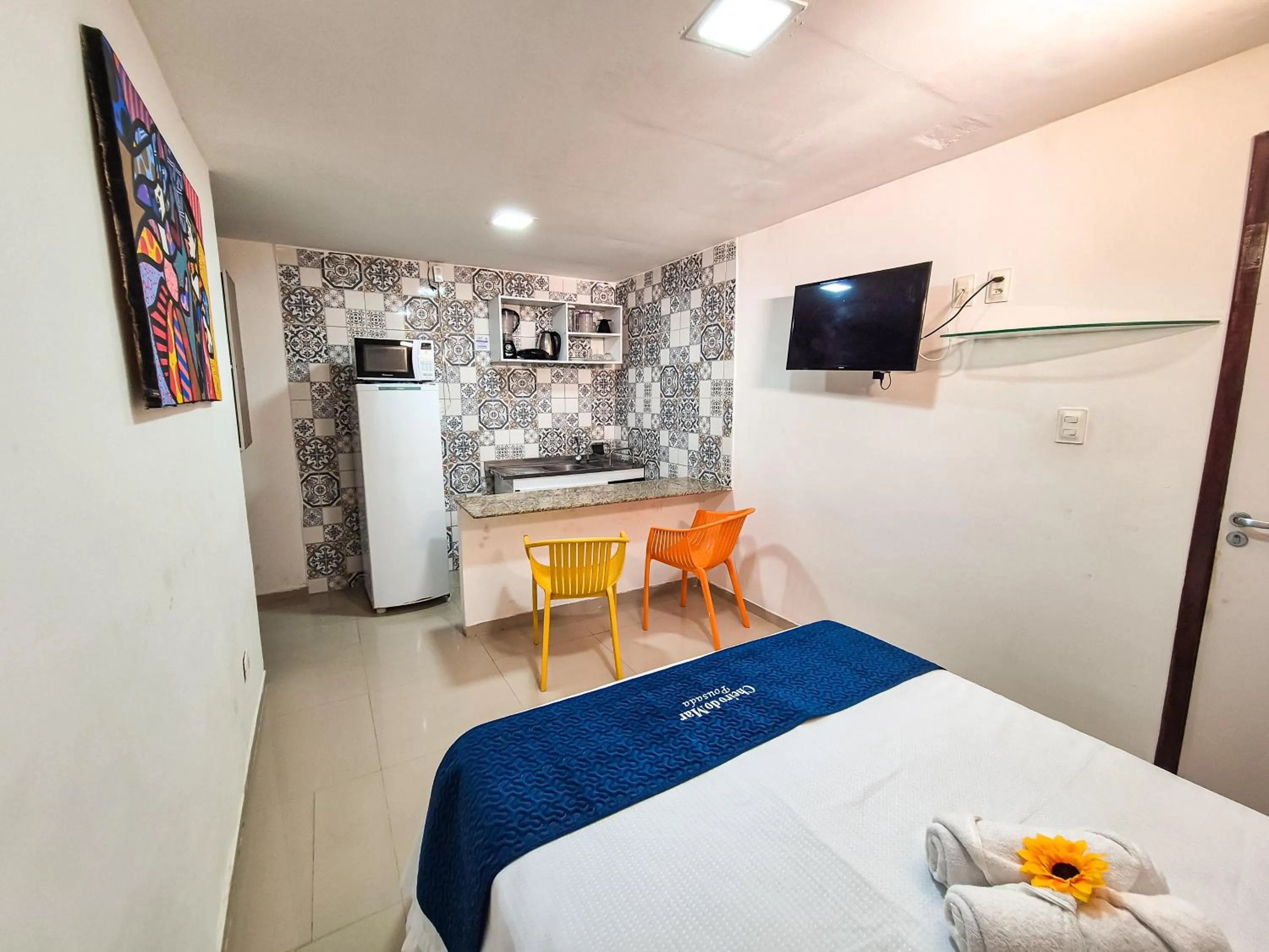 Bed in Pousada Cheiro do Mar