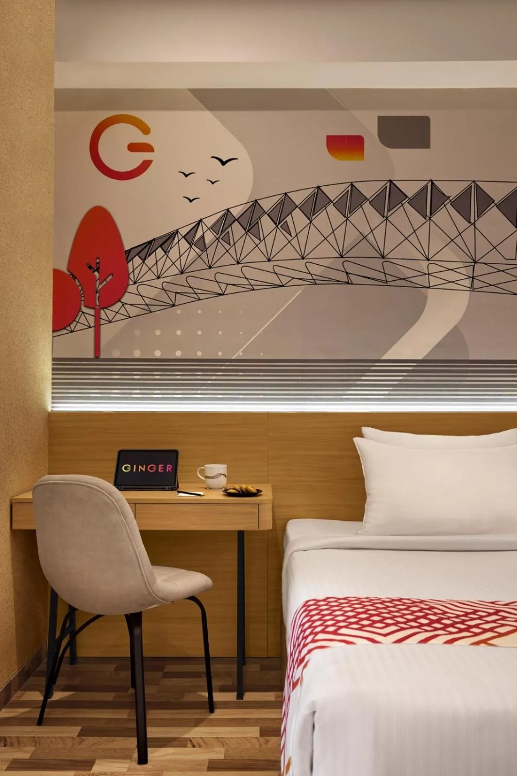 Bed in Ginger Ahmedabad Changodar