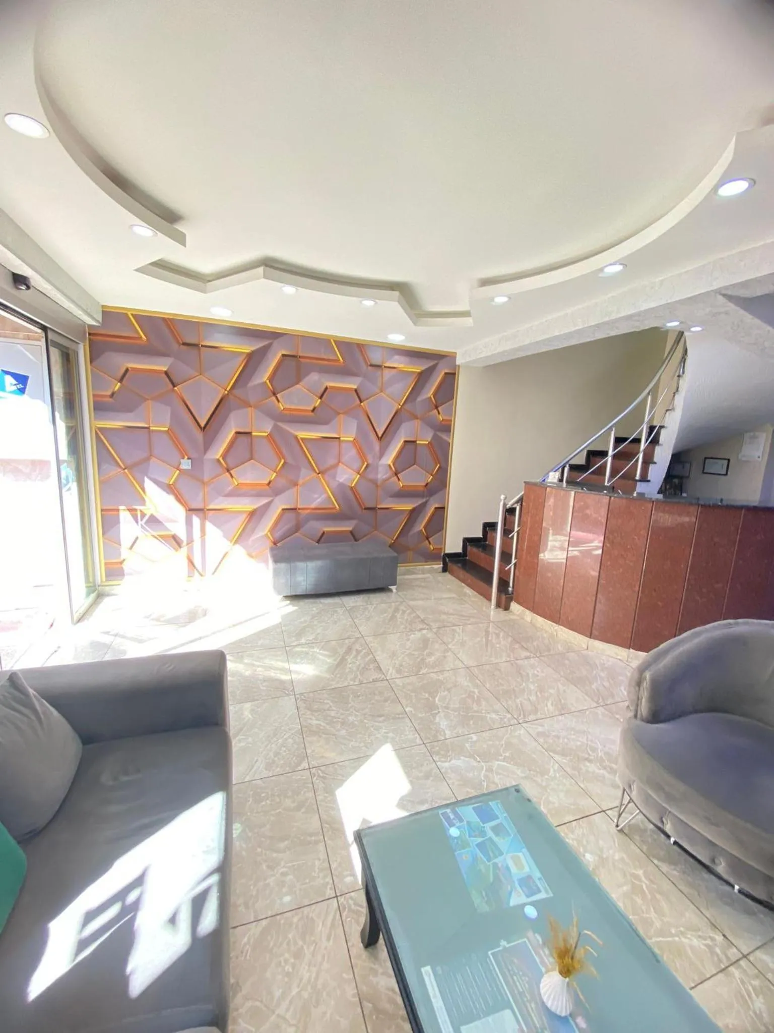 Lobby or reception in Abam Hotel