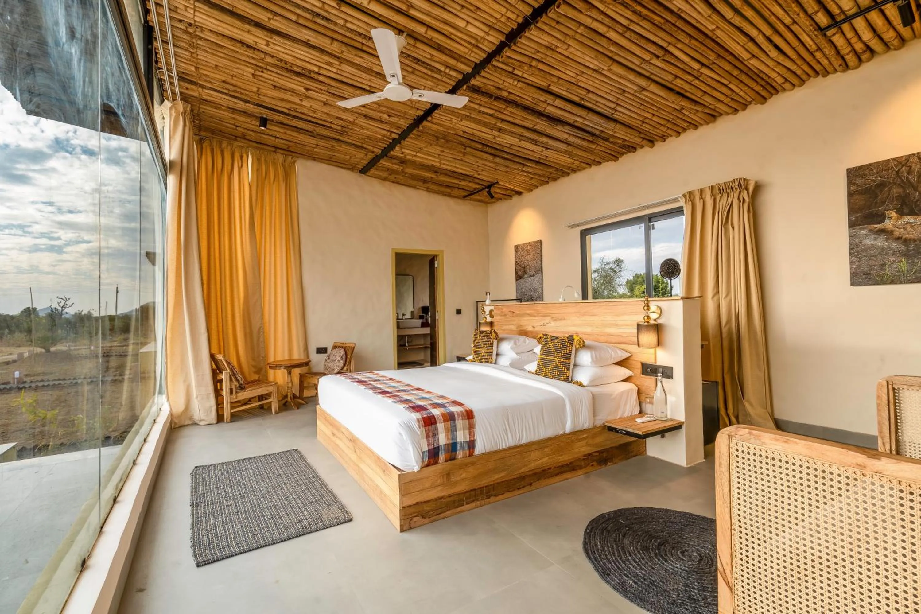 View (from property/room), Bed in KURJA Jawai