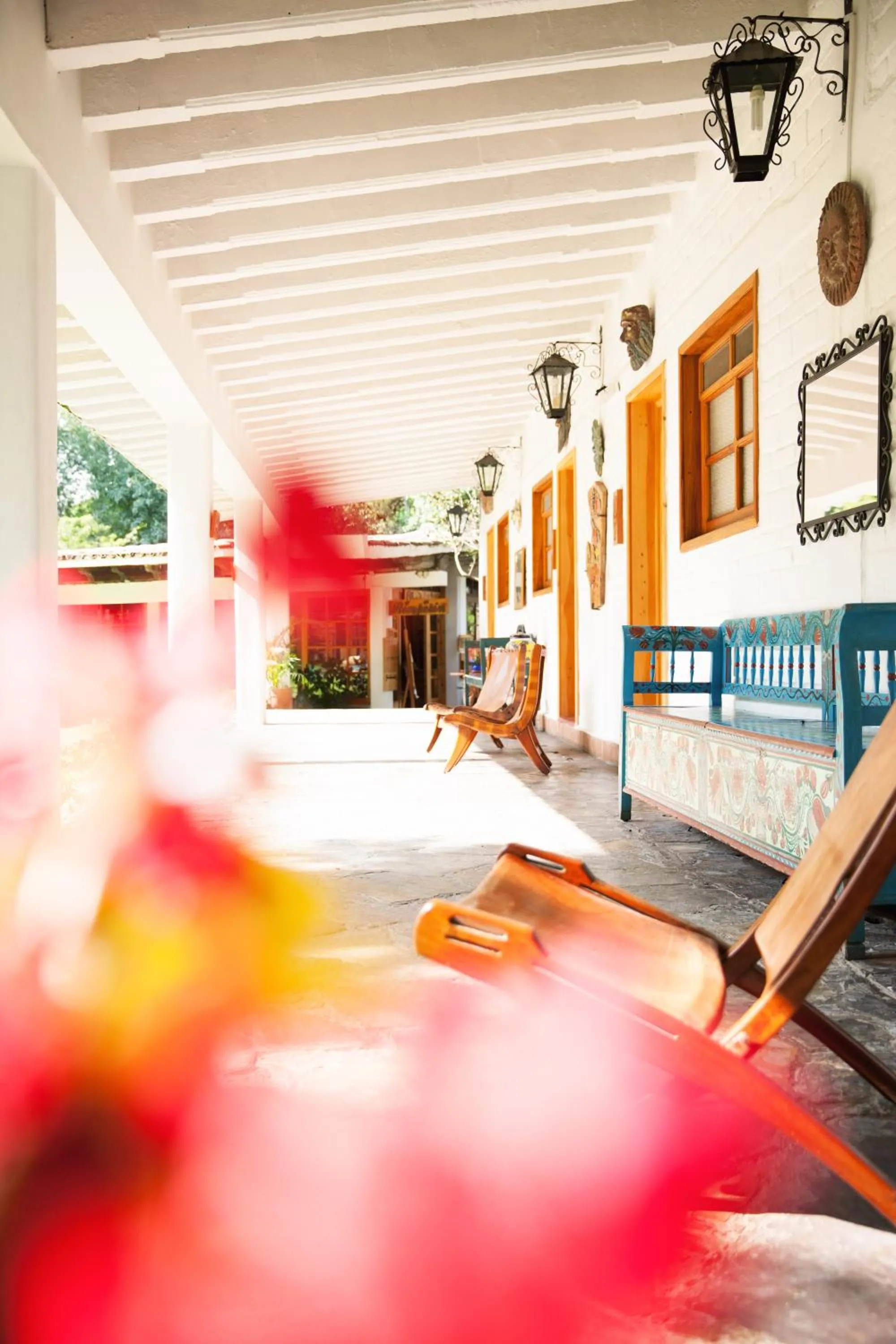 Patio in Hotel Rancho San Cayetano