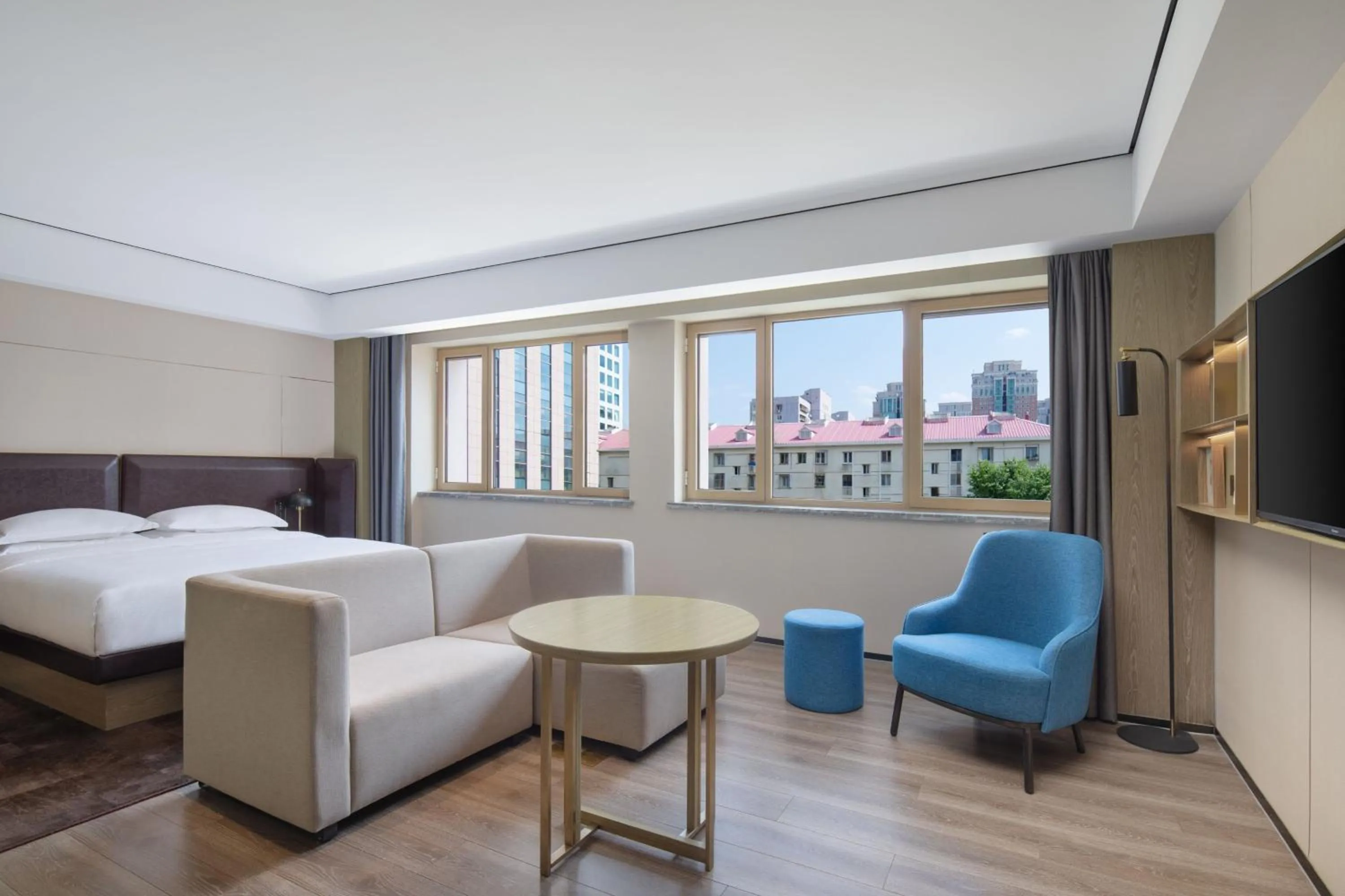 Photo of the whole room, Bed in Fairfield by Marriott Beijing Olympic Sports Center