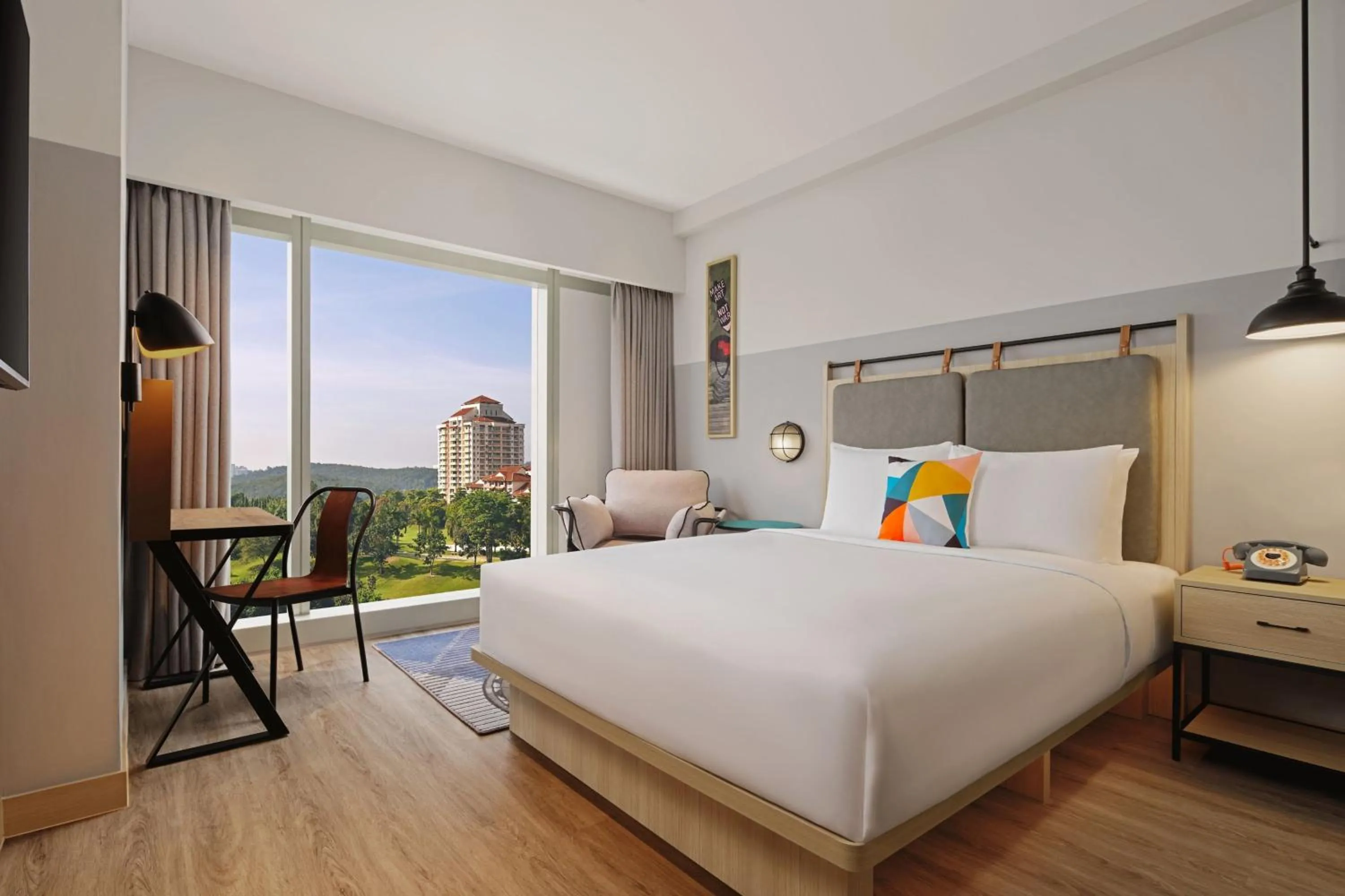 Photo of the whole room, Bed in Moxy Putrajaya