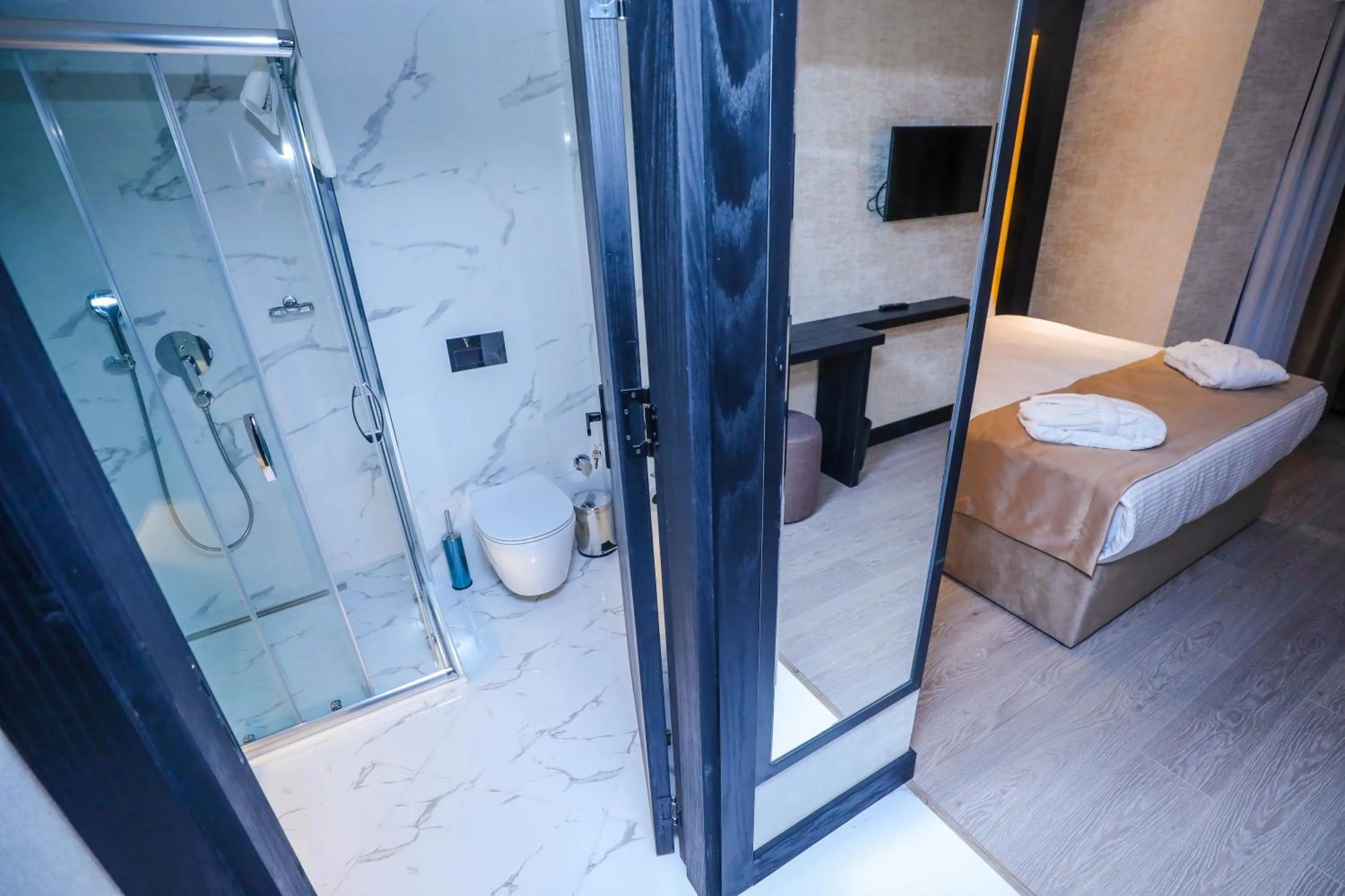Shower, Bed in Arium Hotel Baku