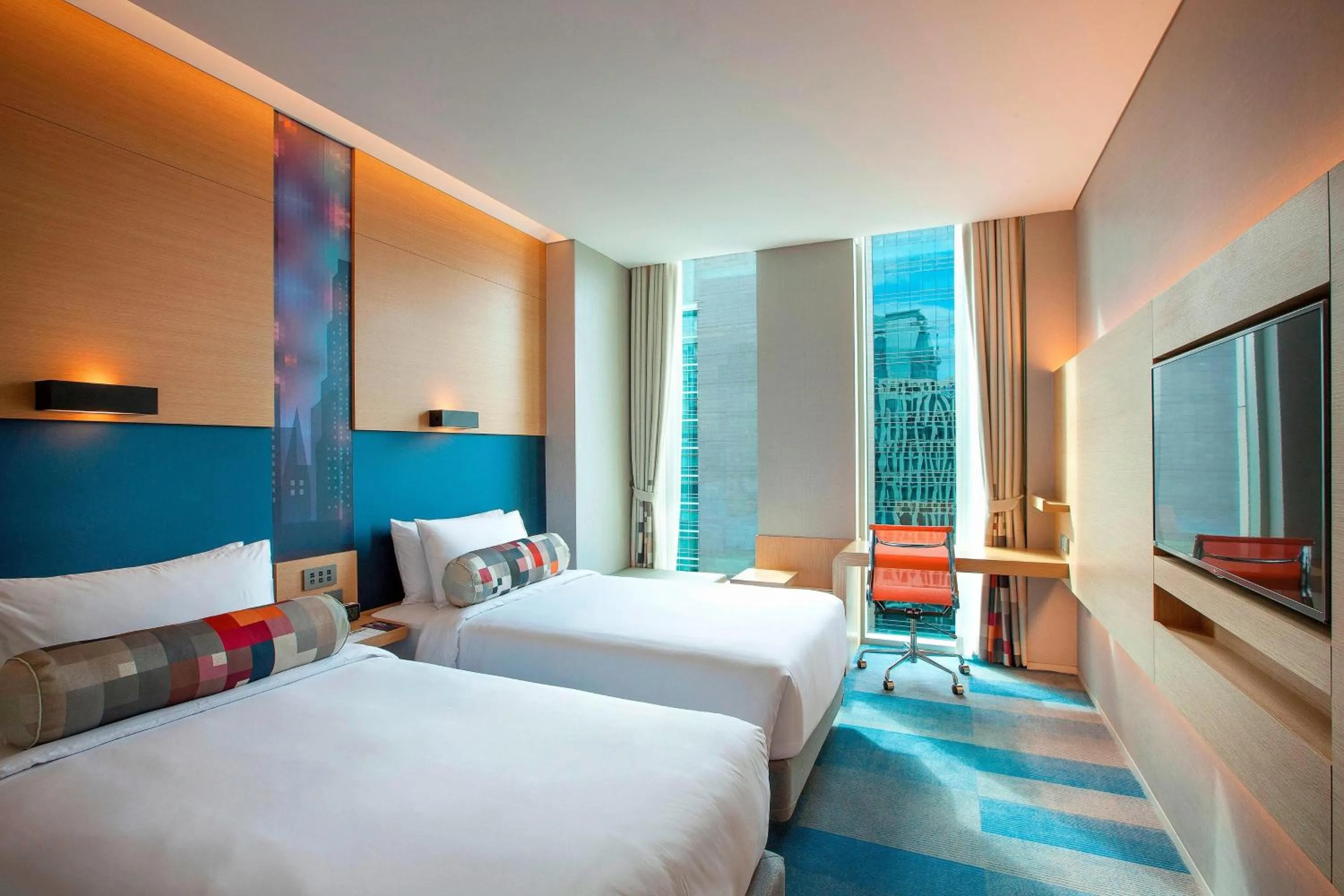 Photo of the whole room, Bed in Aloft Seoul Gangnam