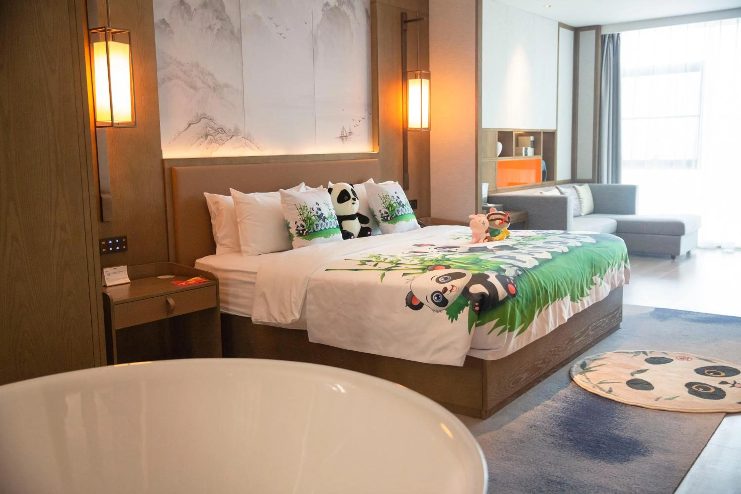 Bed in Crowne Plaza Chengdu Wuhou by IHG