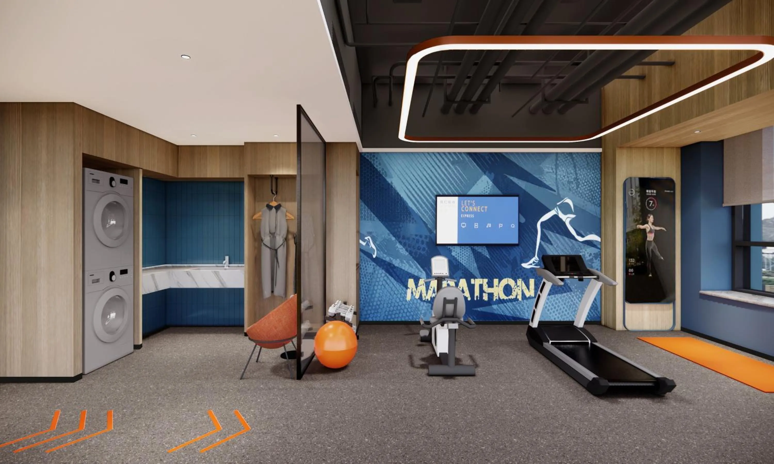 Fitness centre/facilities in Holiday Inn Express Xi'an Aerospace Town by IHG