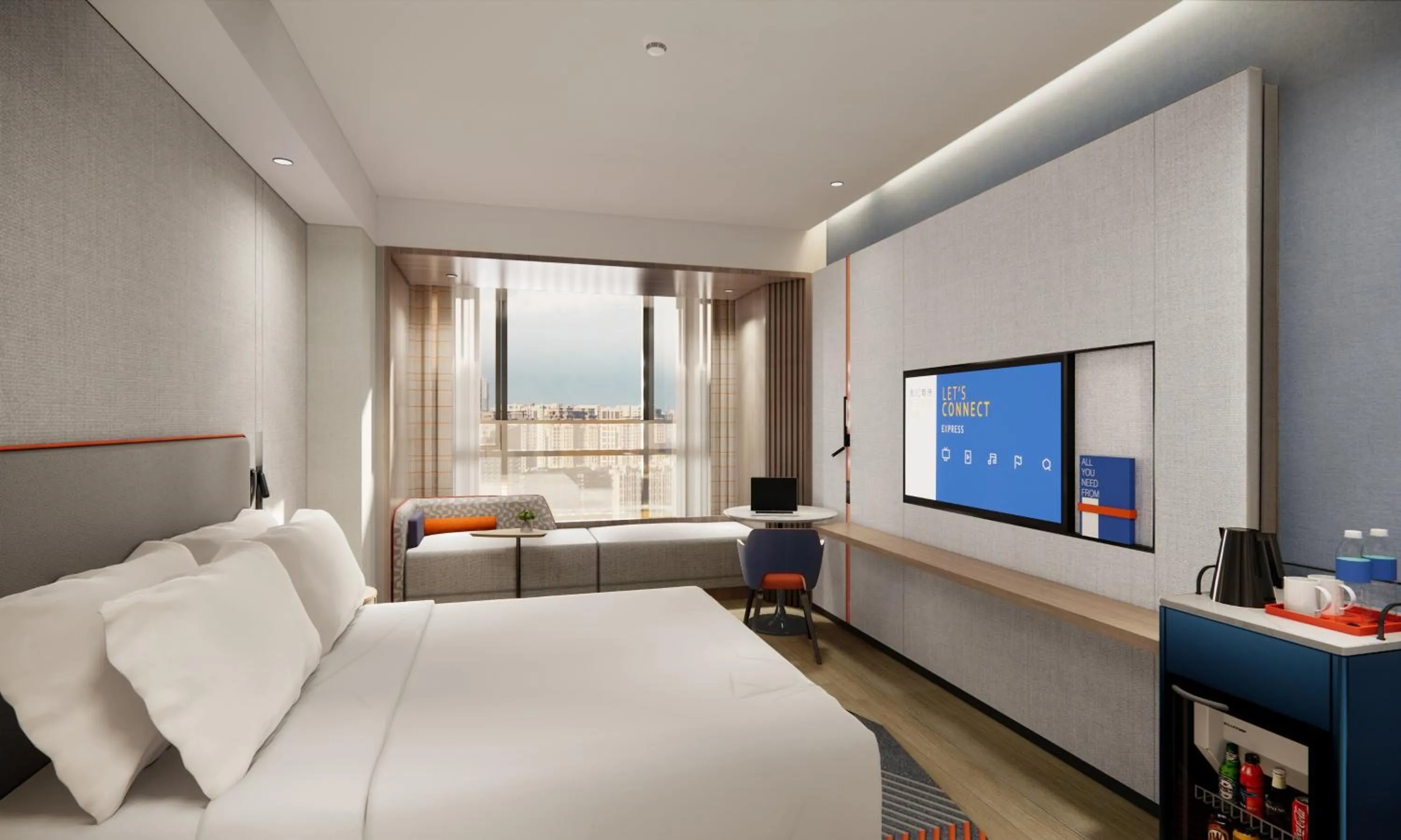 Photo of the whole room in Holiday Inn Express Xi'an Aerospace Town by IHG