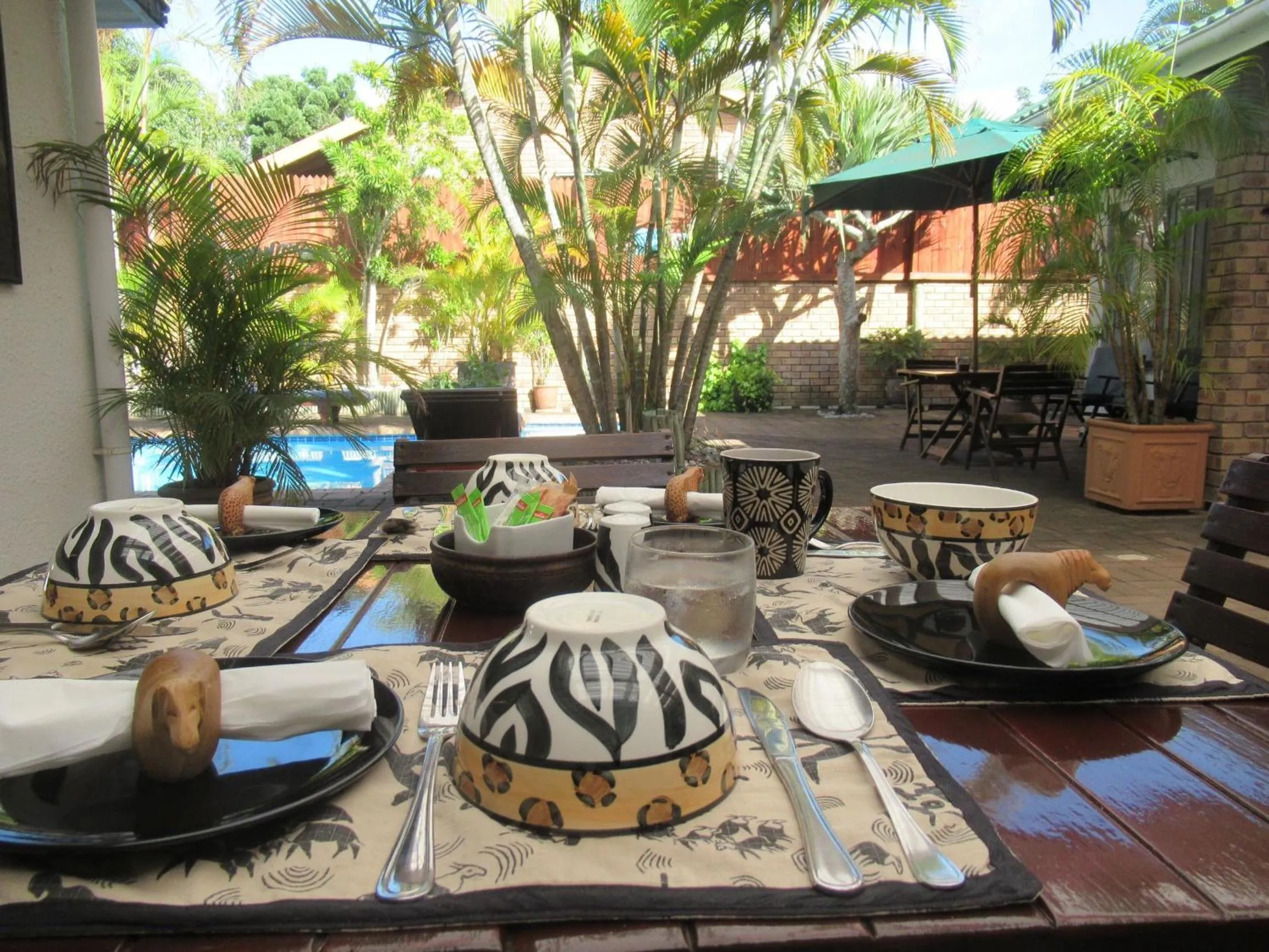 Patio in Bhangazi Lodge Bed & Breakfast