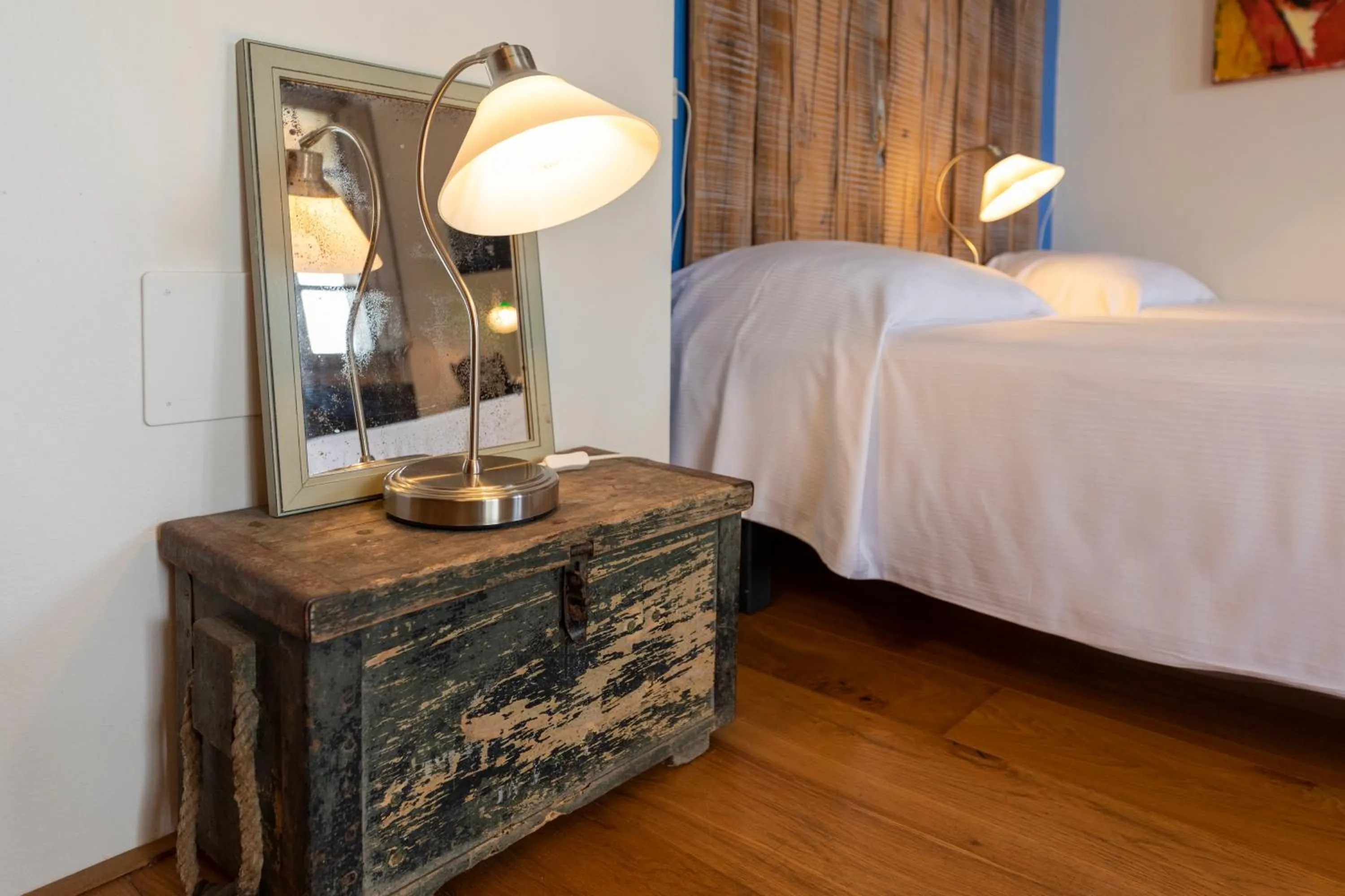 Decorative detail, Bed in La Locanda Paradiso