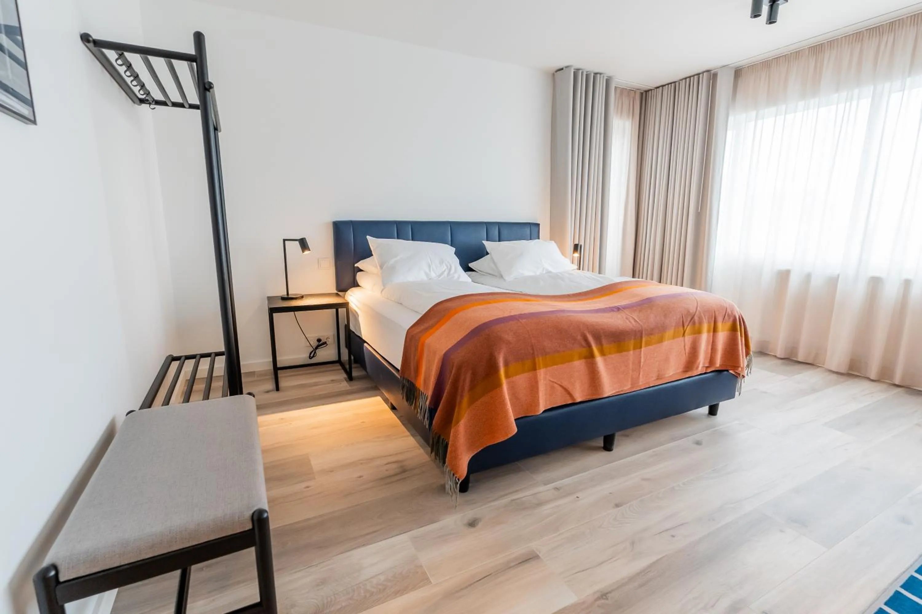 Bed in Hlemmur Suites