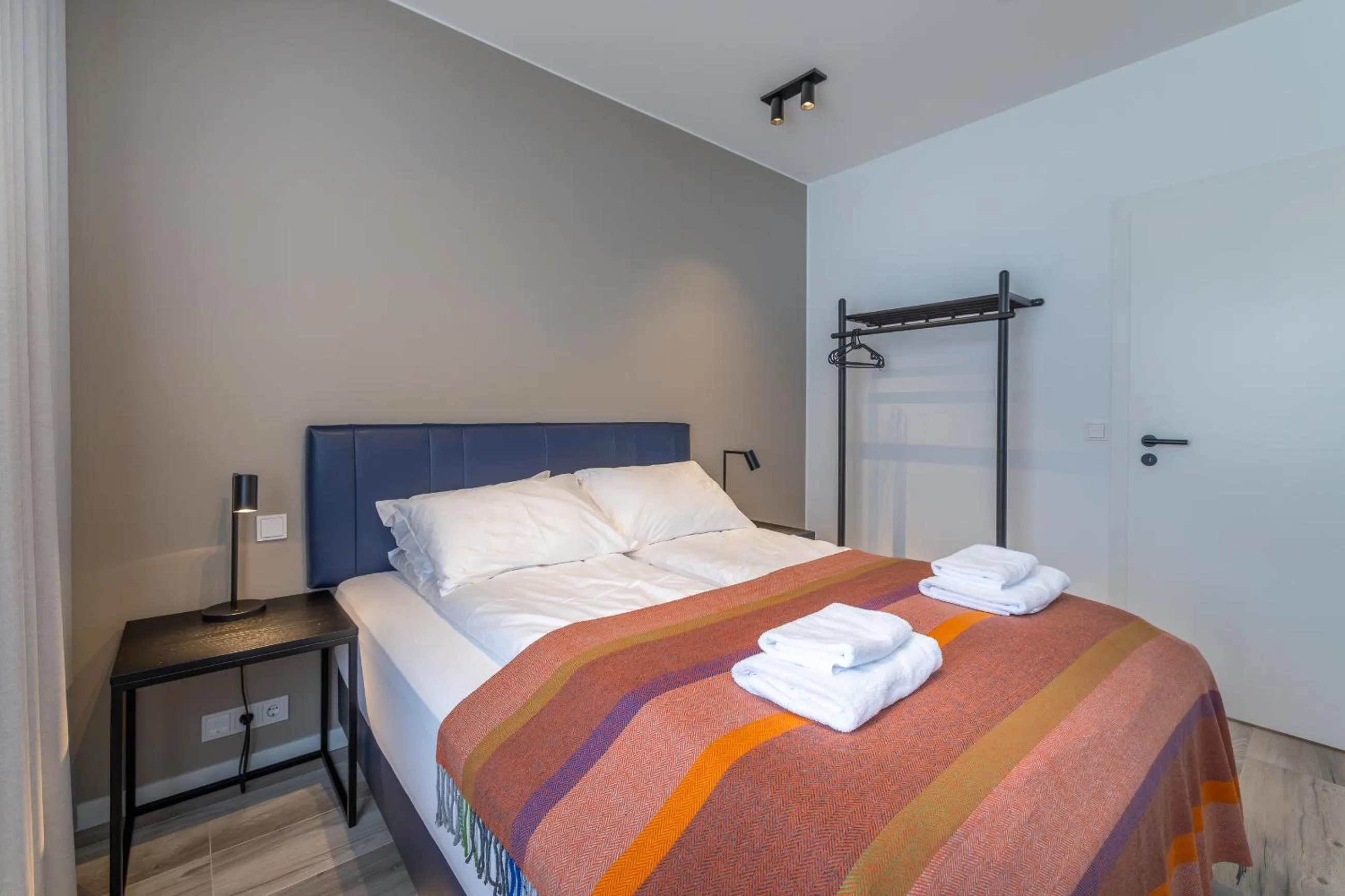 Bed in Hlemmur Suites