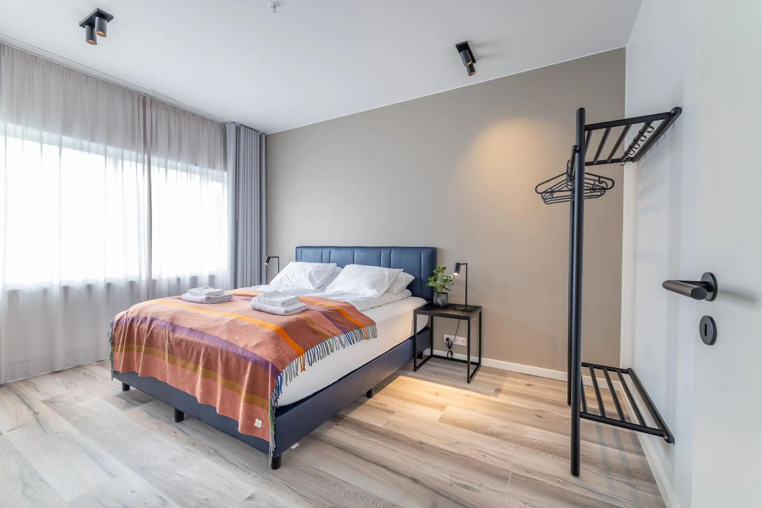 Bed in Hlemmur Suites