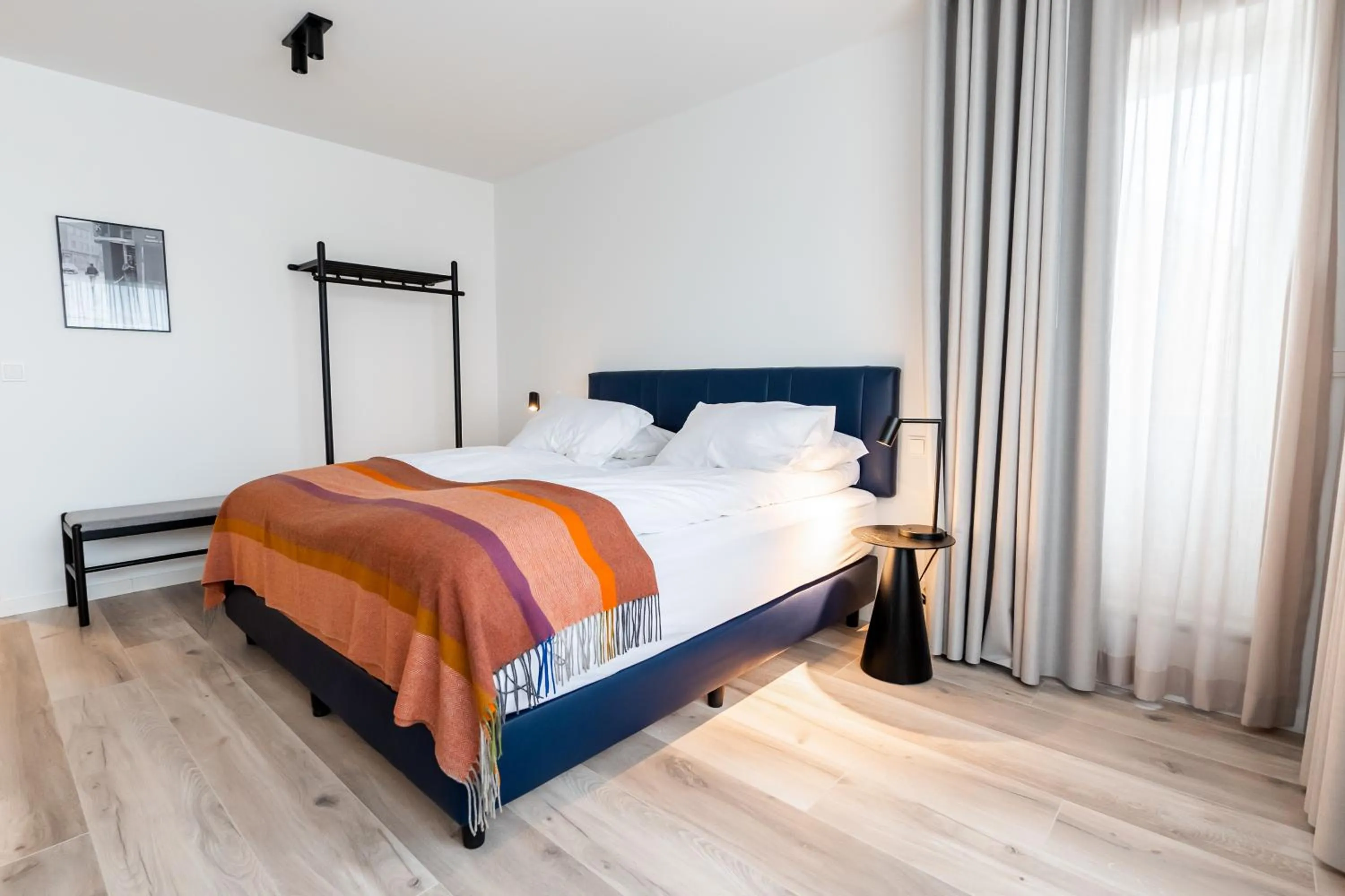 Bed in Hlemmur Suites