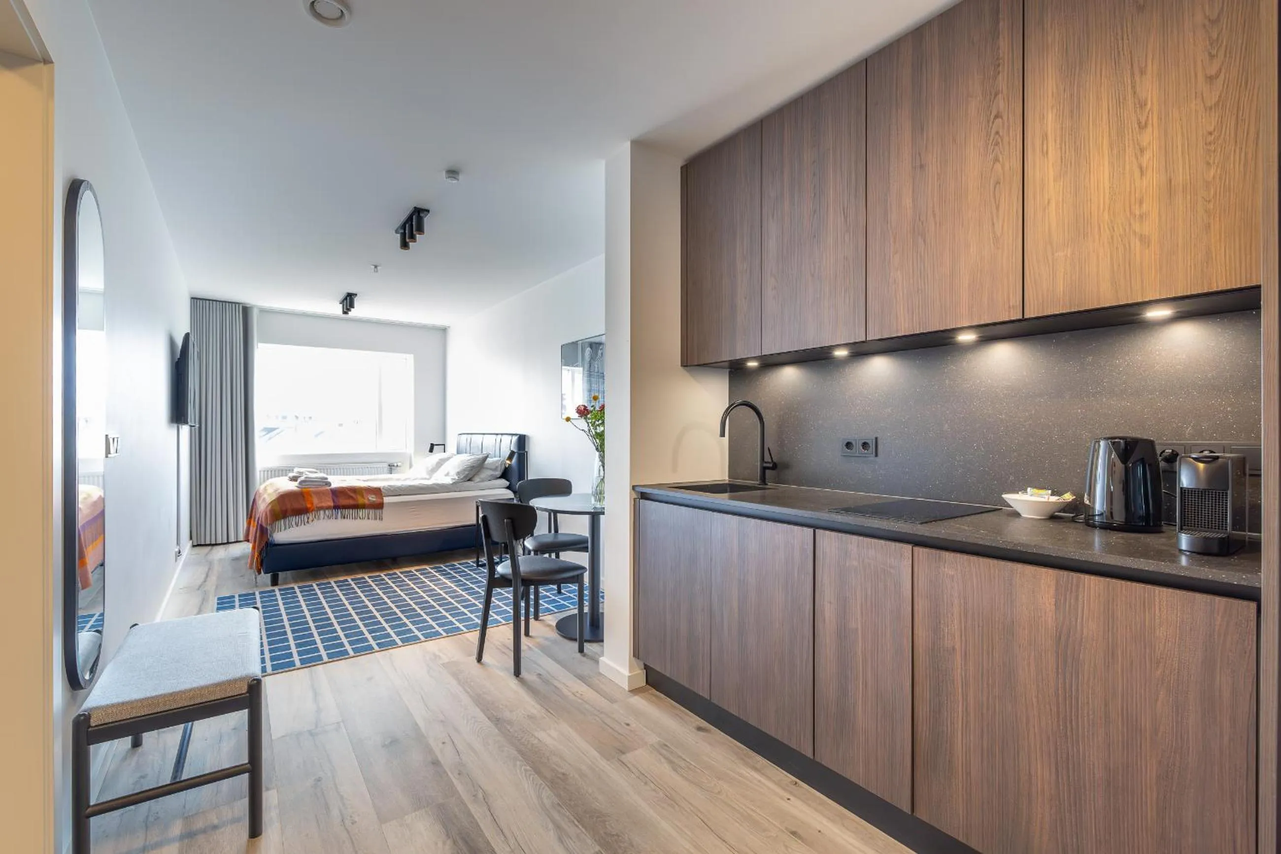 Bedroom, Bed in Hlemmur Suites