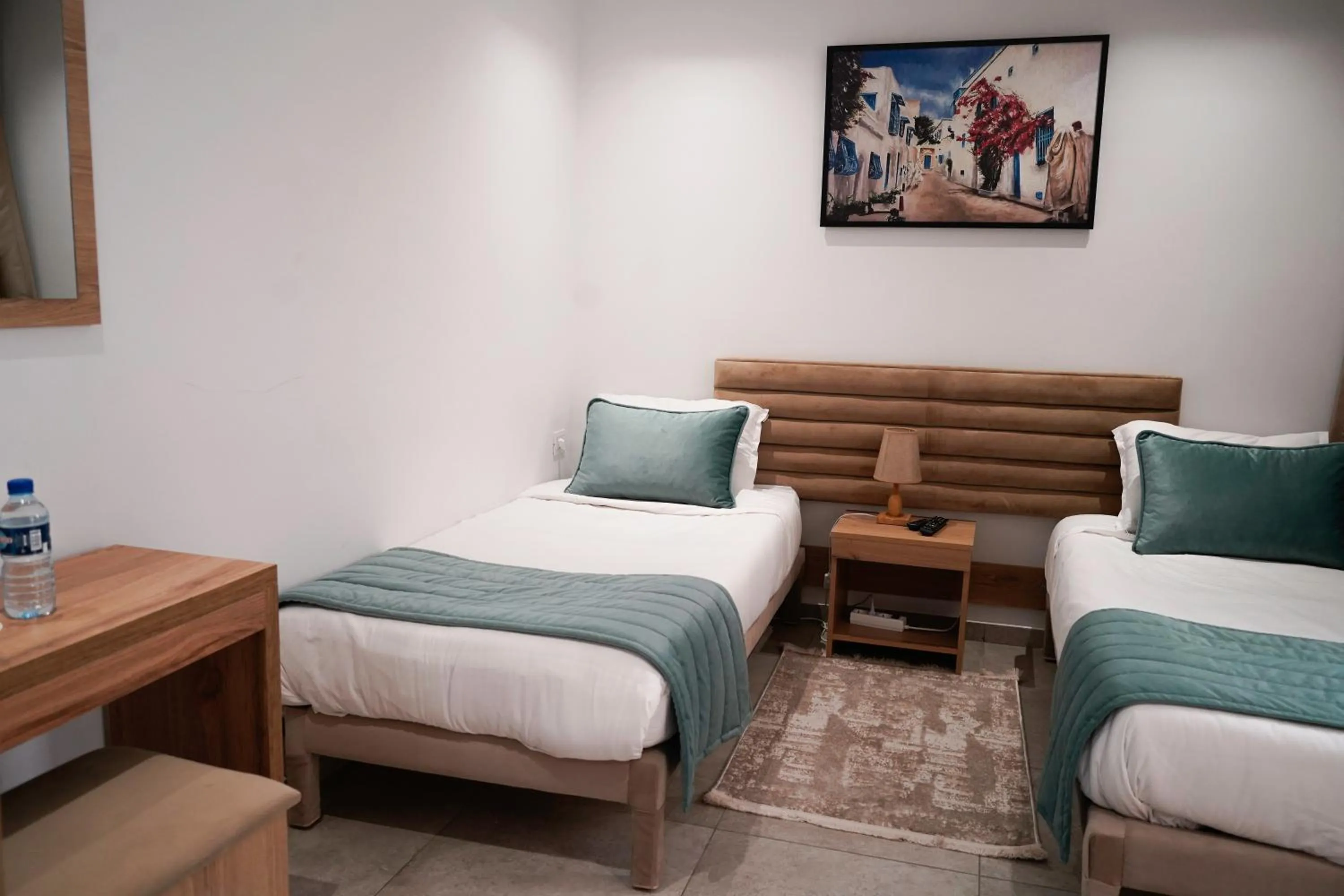 Bed in Hôtel Suisse Tunis