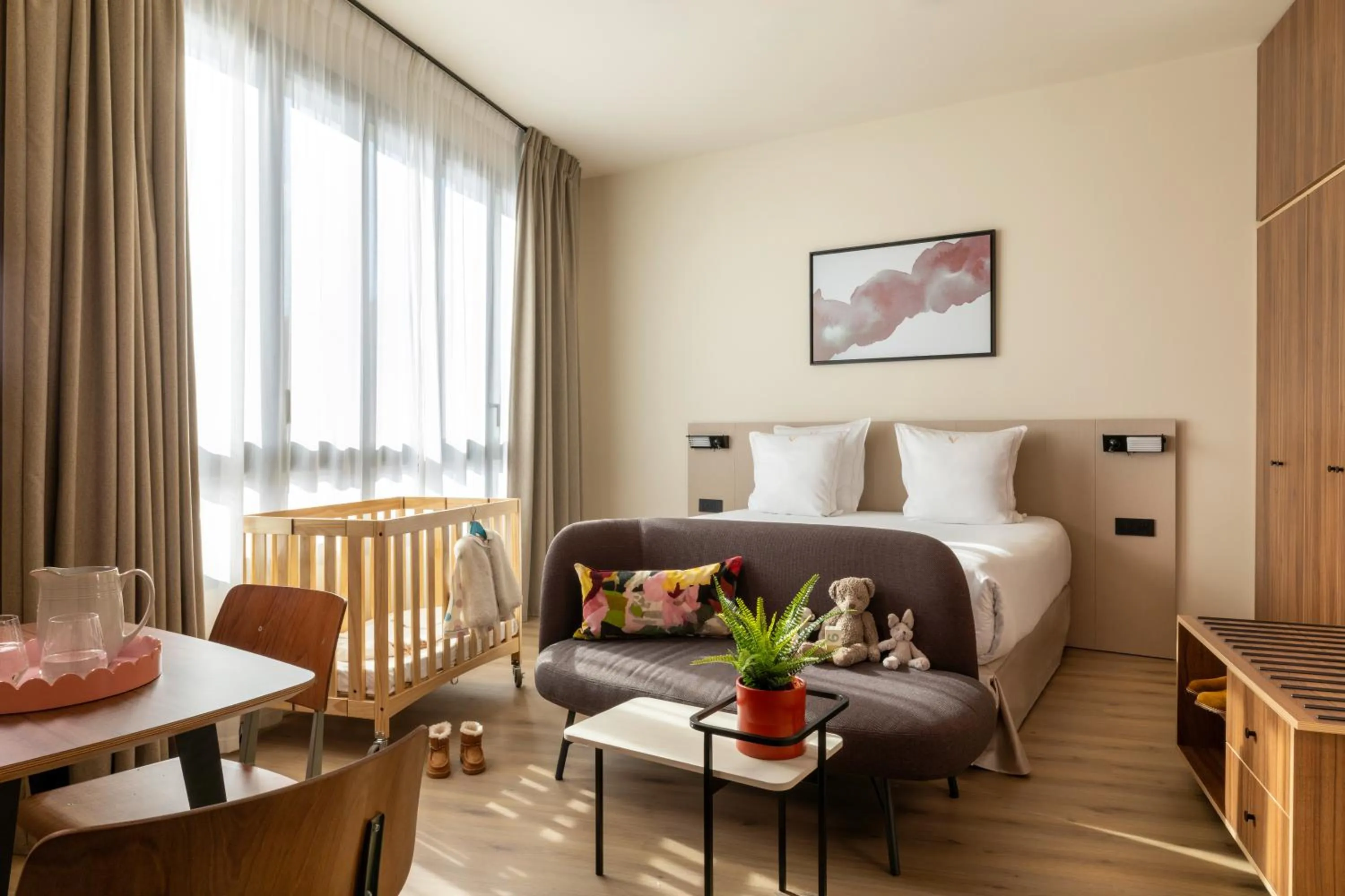 Bed in Yuna Montmartre - ApartHotel