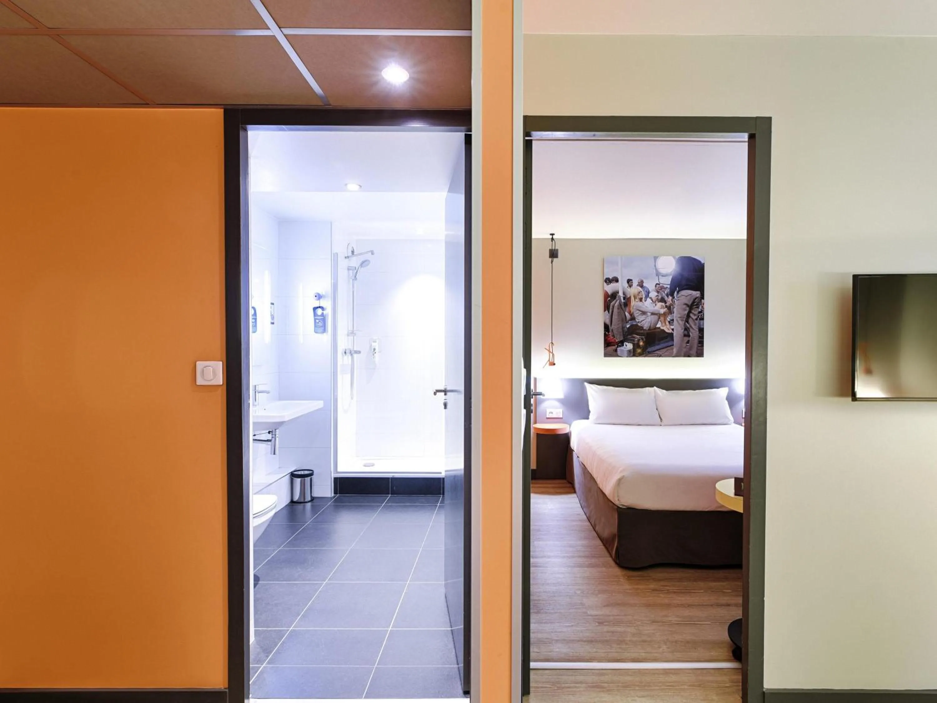 Bedroom, Bed in ibis Styles Lyon Centre Confluence