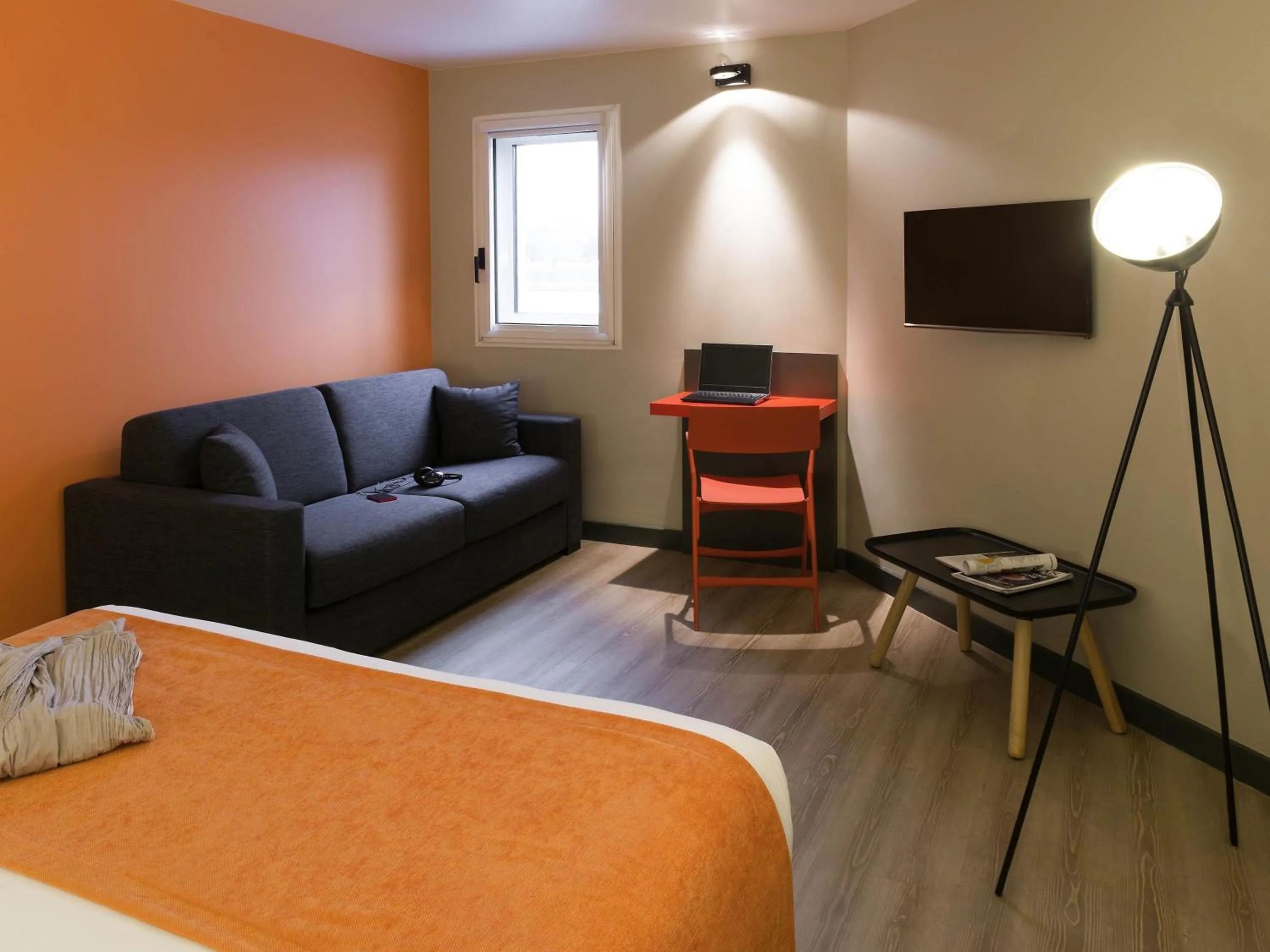 Bedroom, Bed in ibis Styles Lyon Centre Confluence