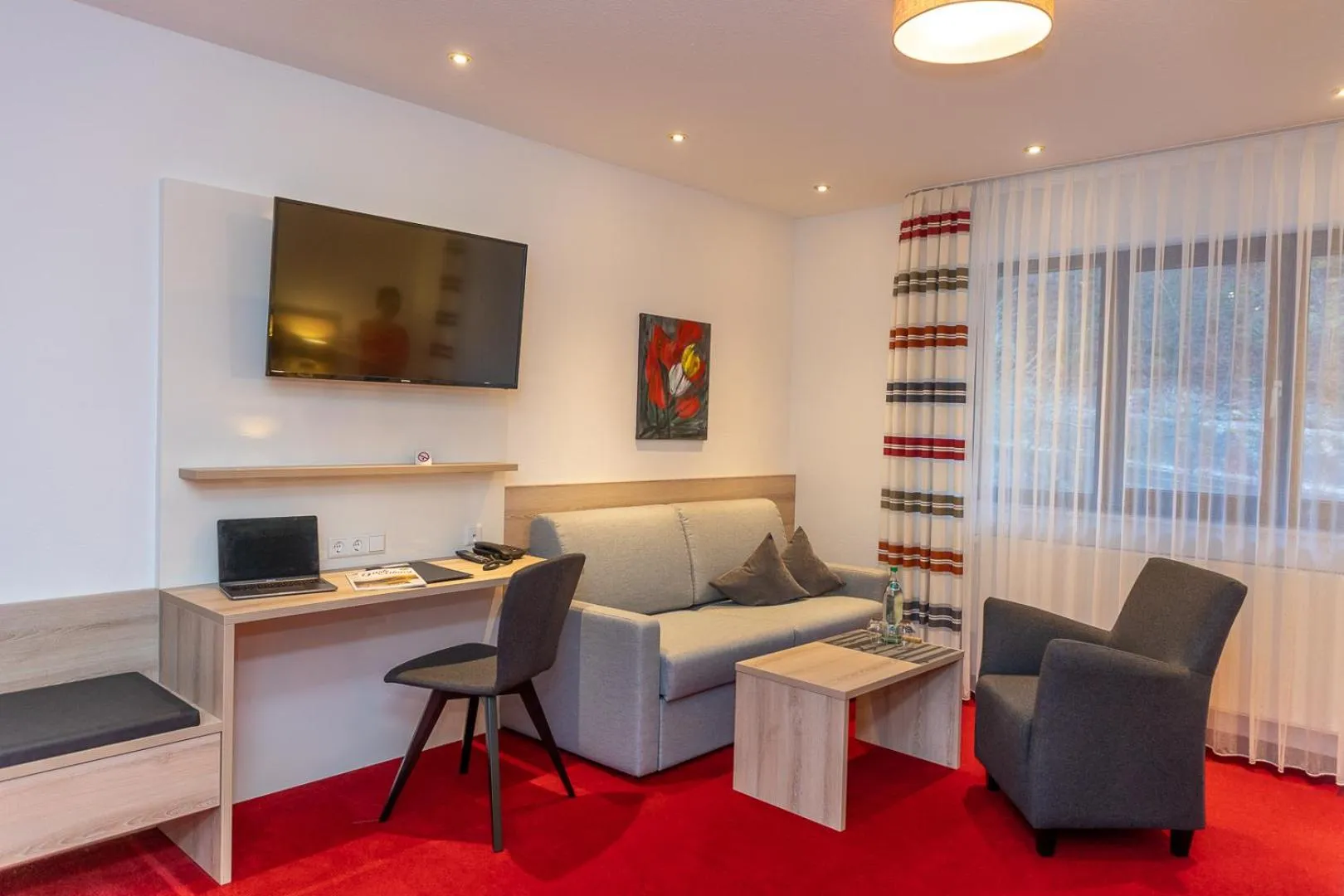 Seating area in Gasthof Eyachperle