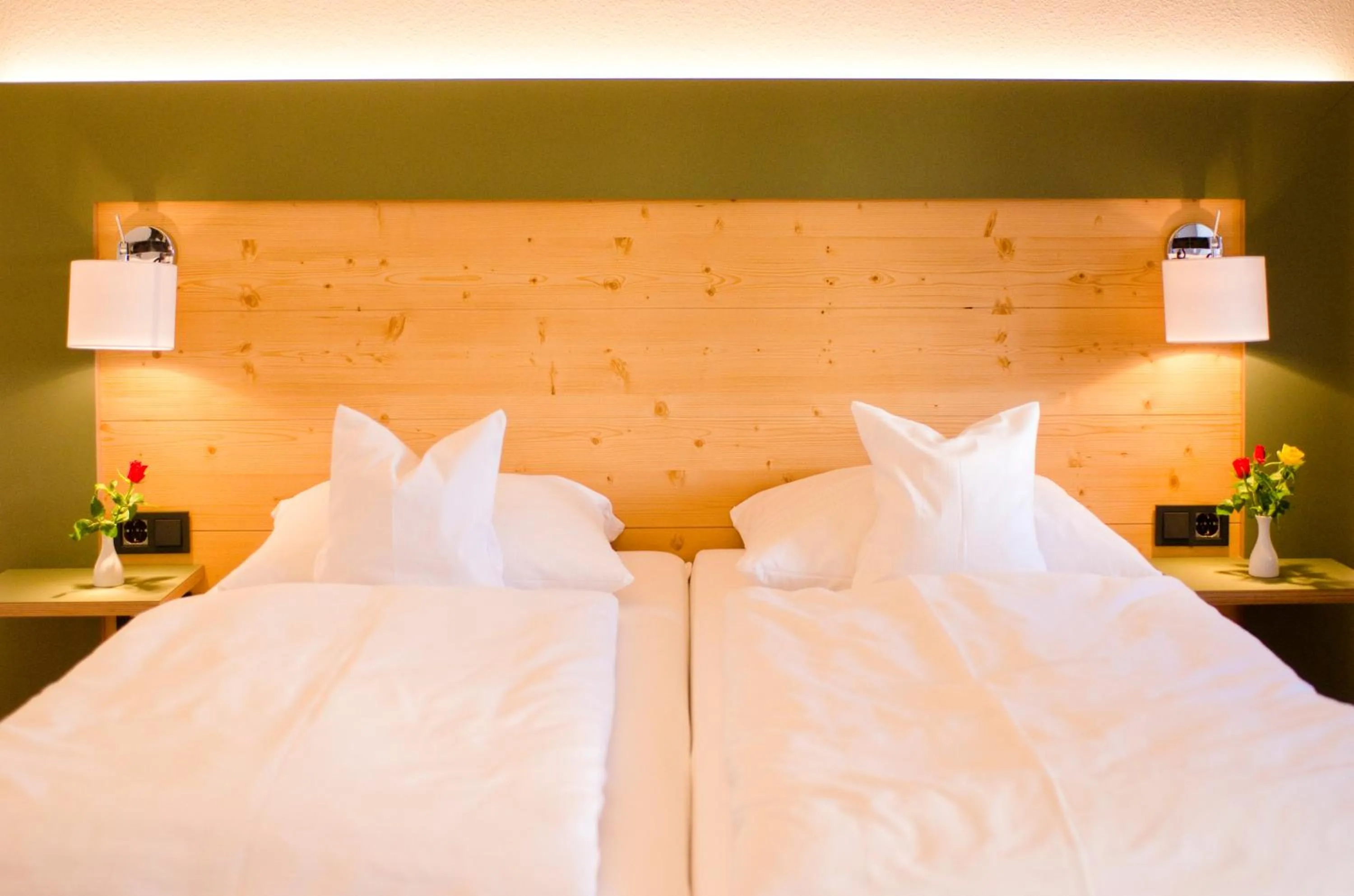 Bed in Schreyers Hotel Restaurant Mutzel