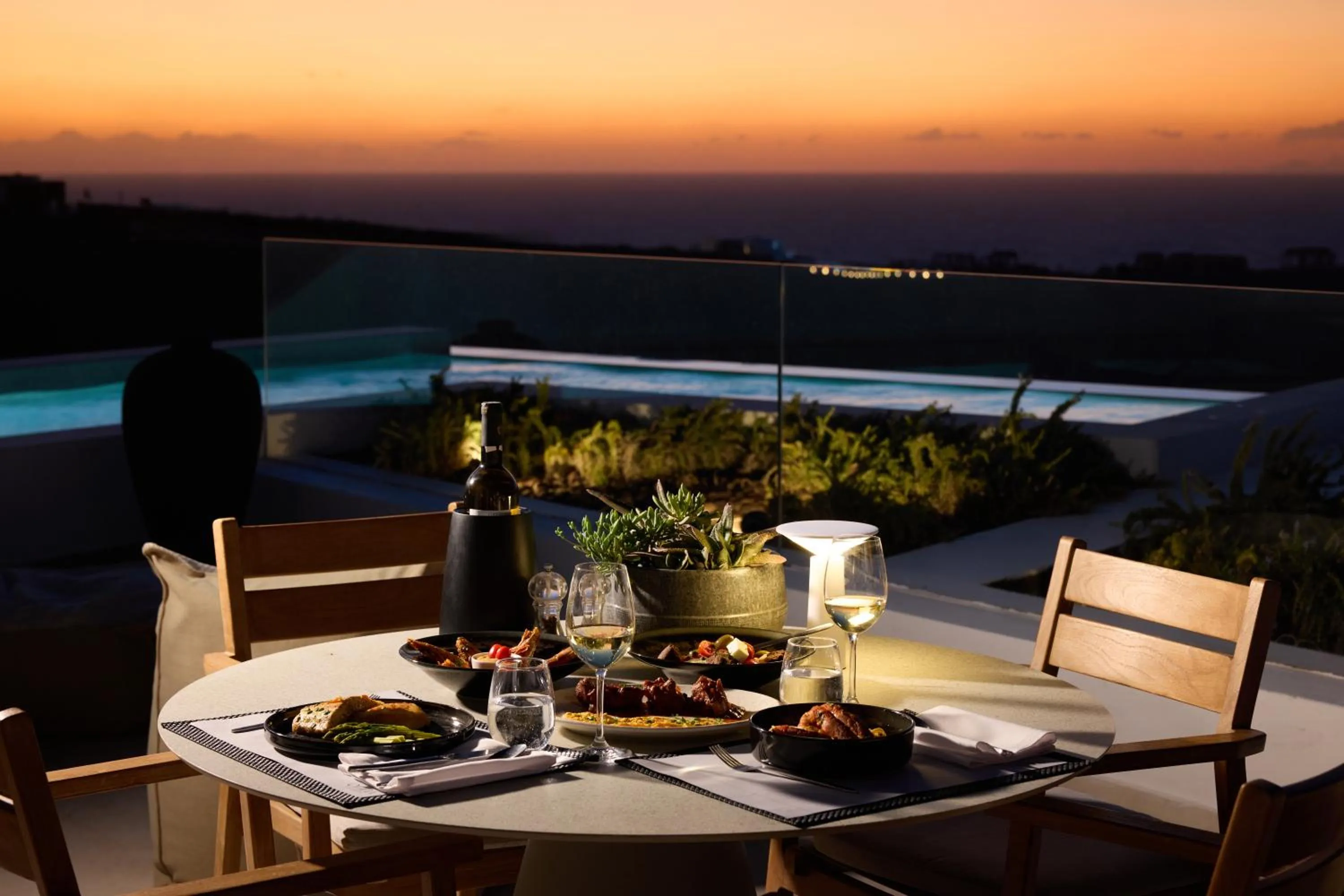 Patio in Omna Caldera Suites