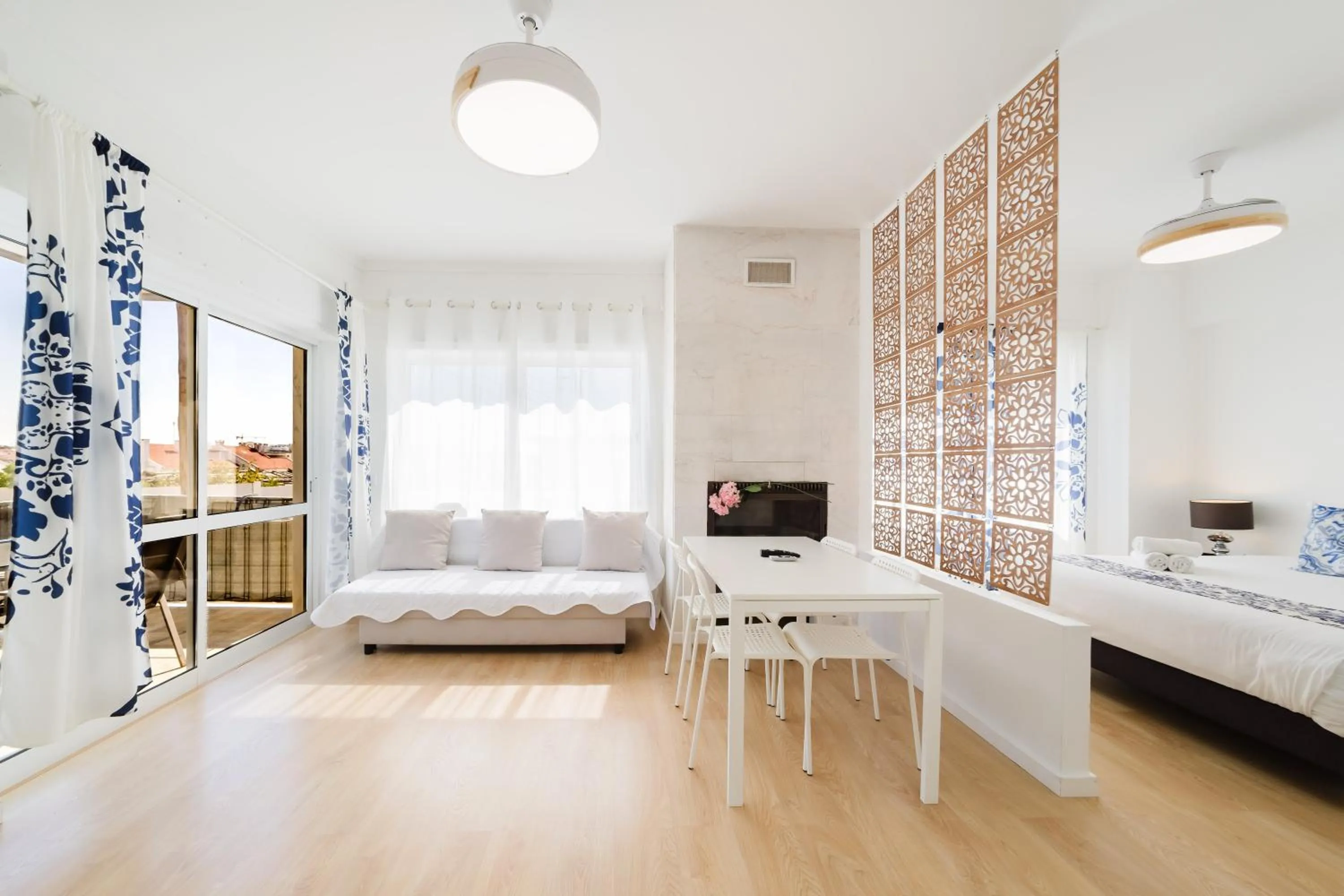 TV and multimedia, Bed in Villa Paraíso da Caparica