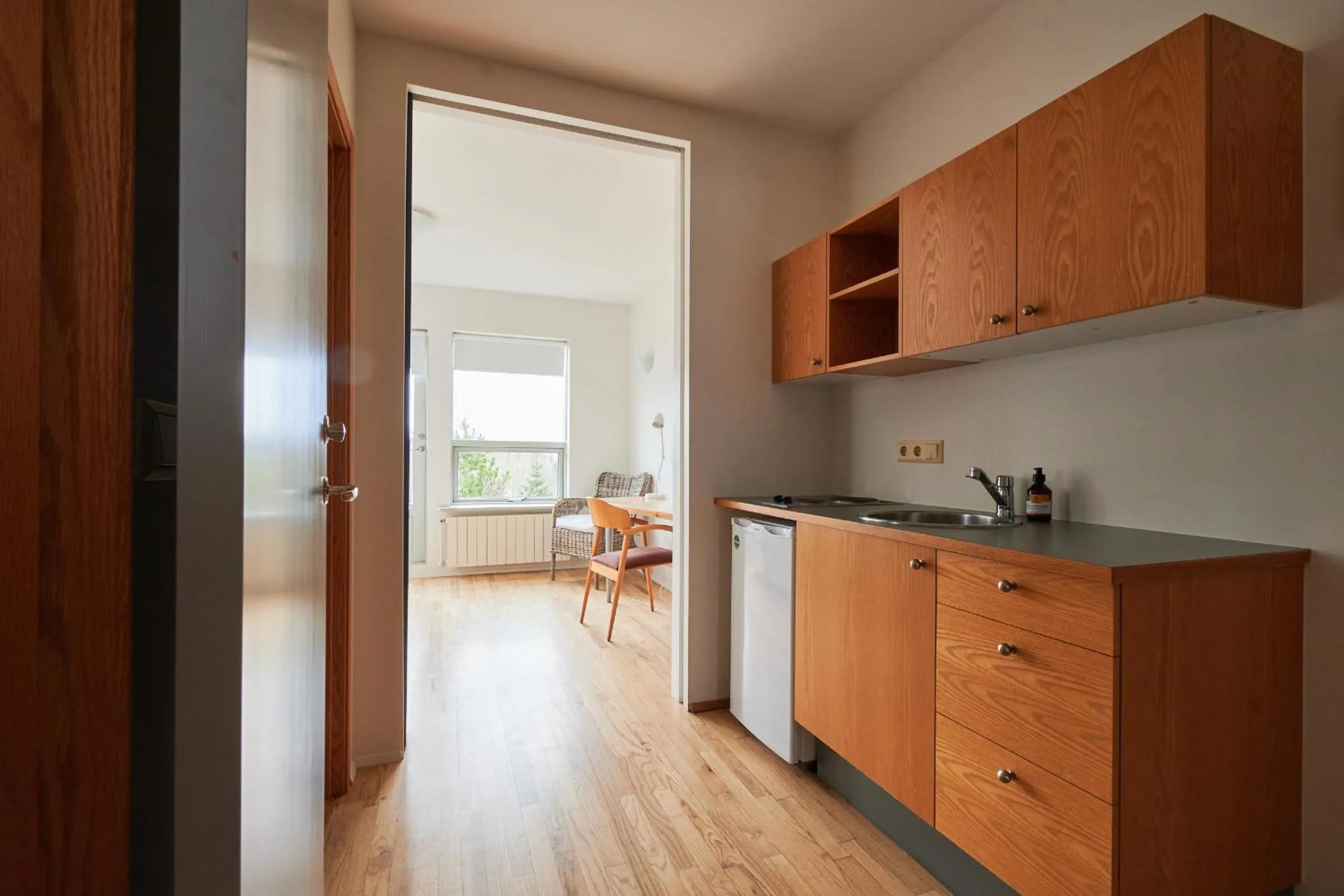 Kitchen or kitchenette in Solheimar Eco-Village Guesthouse